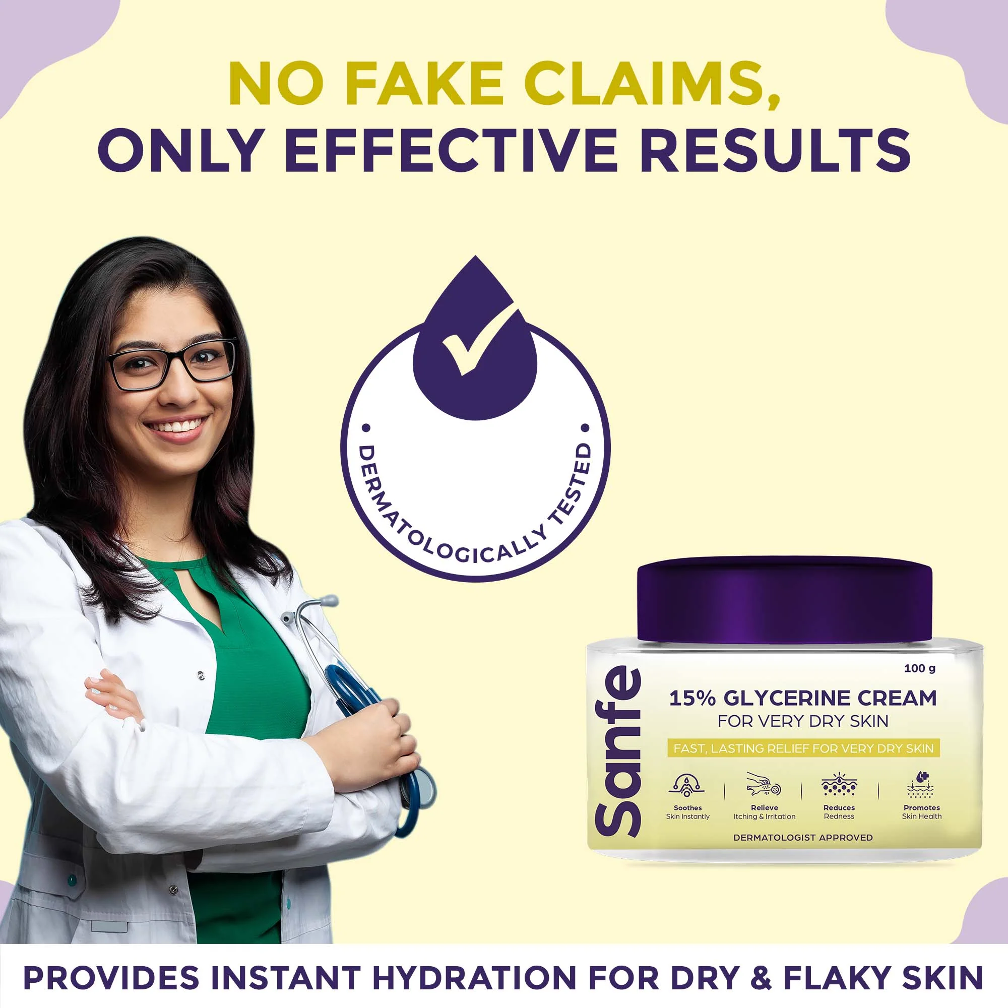 Sanfe 15% Glycerine Cream- 100gm - Image 6