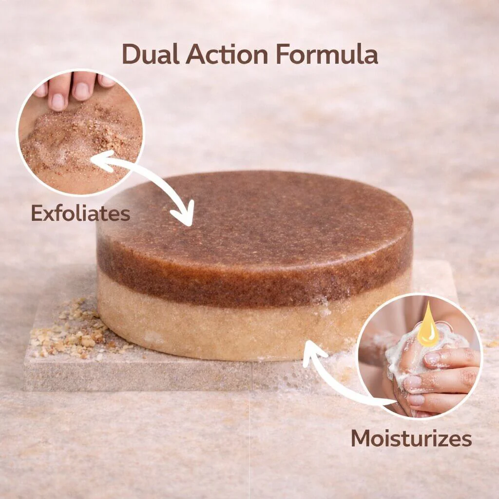 Sanfe 2-in-1 Moisturising & Exfoliating Soap (Pack of 3) - Image 3