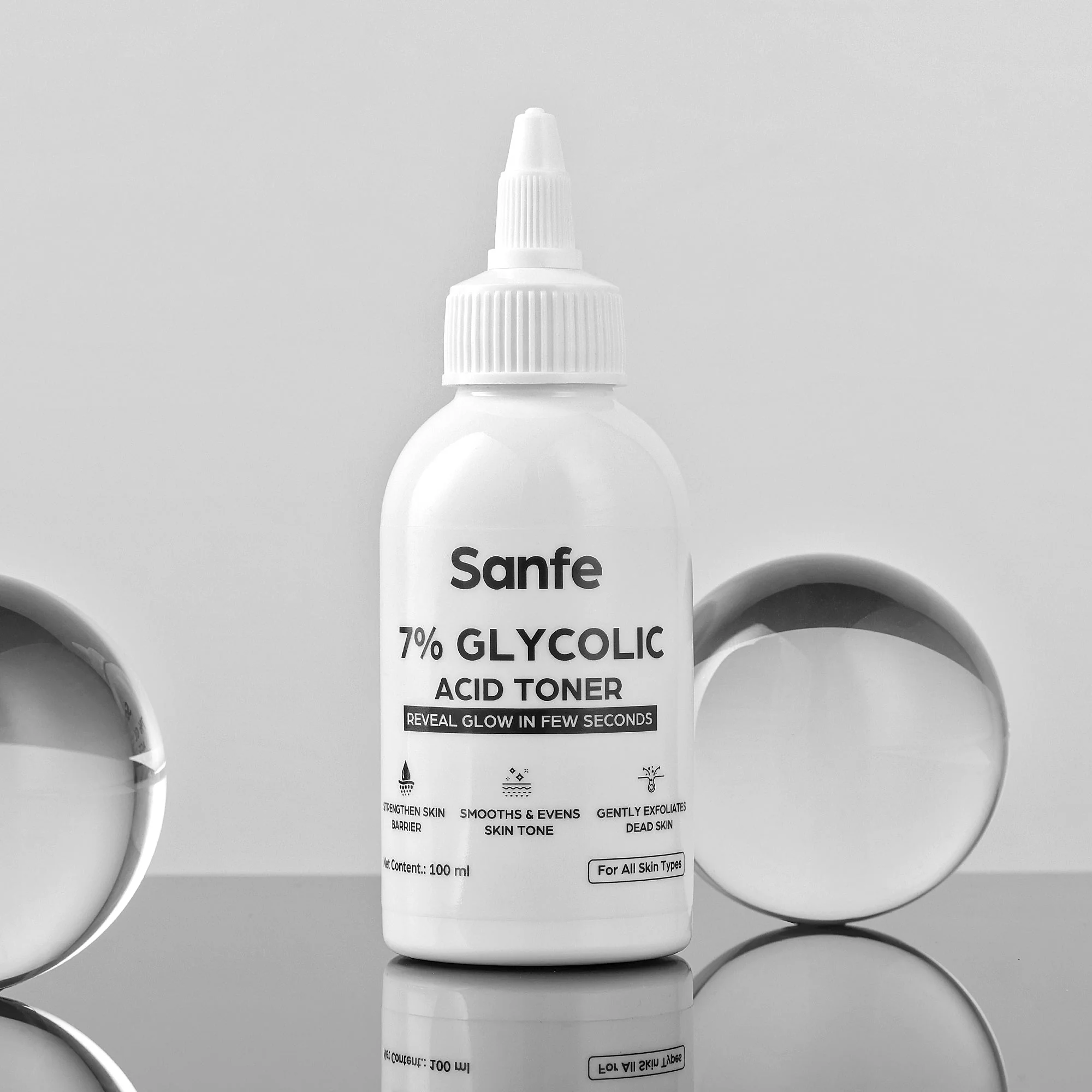 Sanfe 7% Glycolic Acid Toner - 100 ml - Image 2