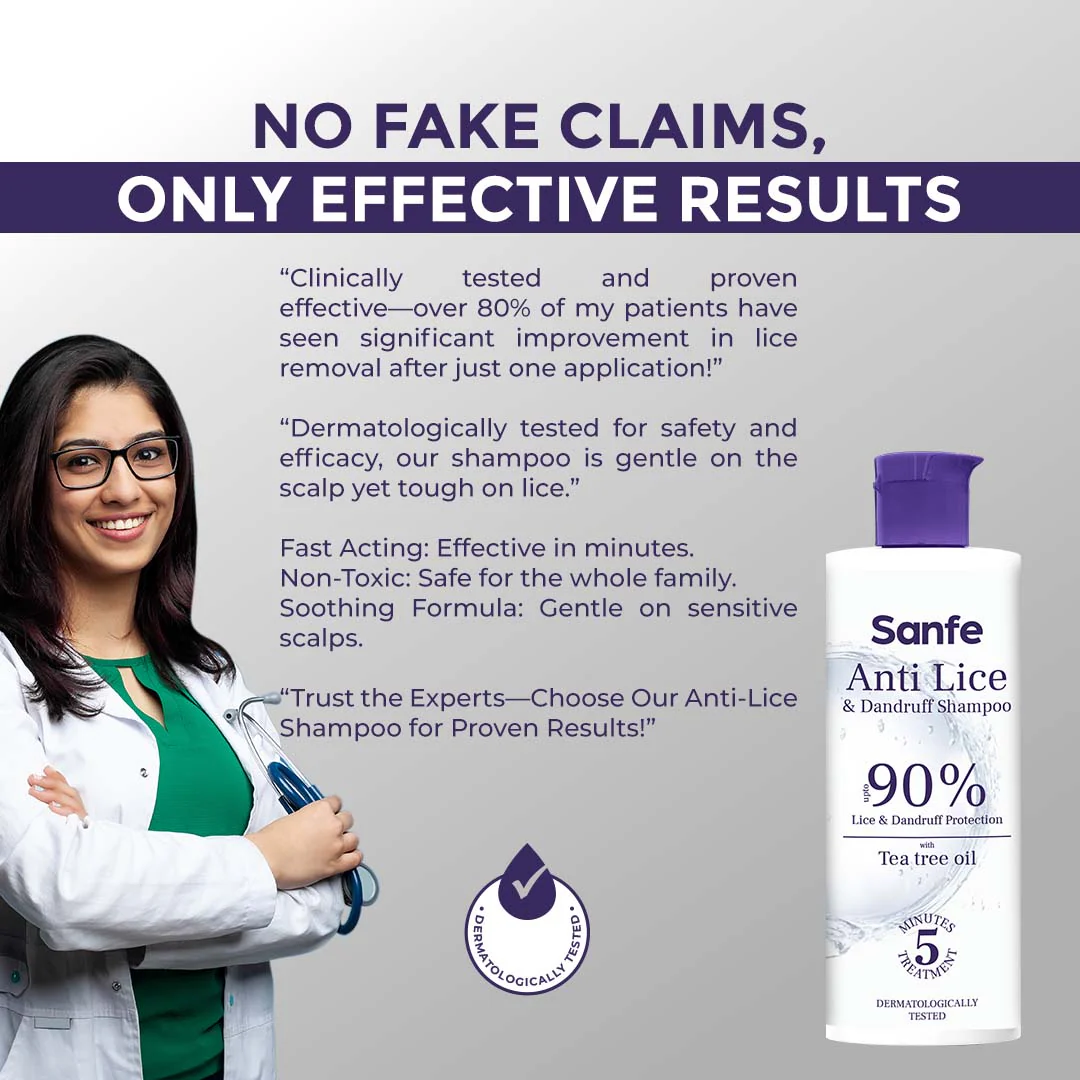 Sanfe Anti Lice and Dandruff Shampoo - Image 6