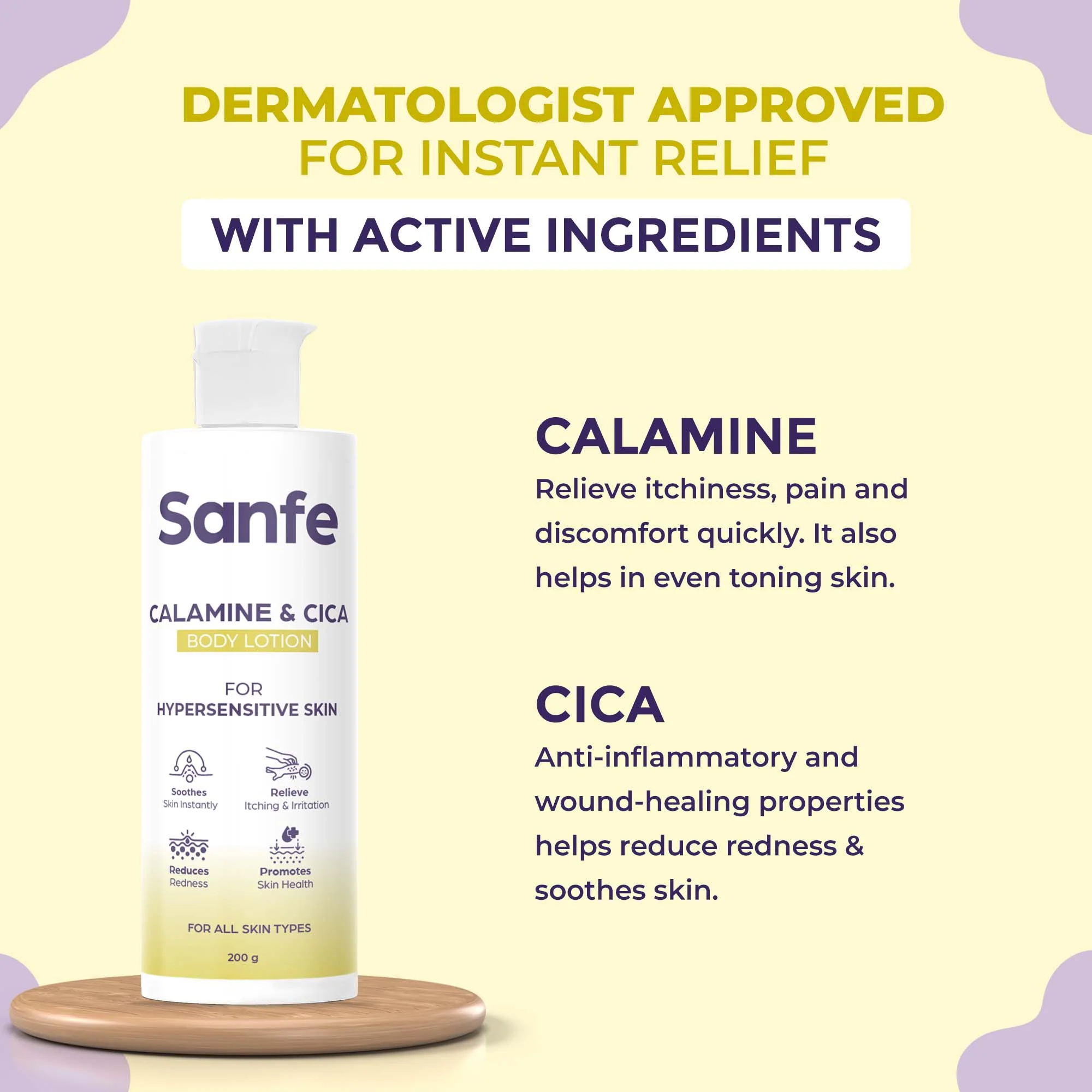 Sanfe Calamine Body Lotion - 200ml - Image 4