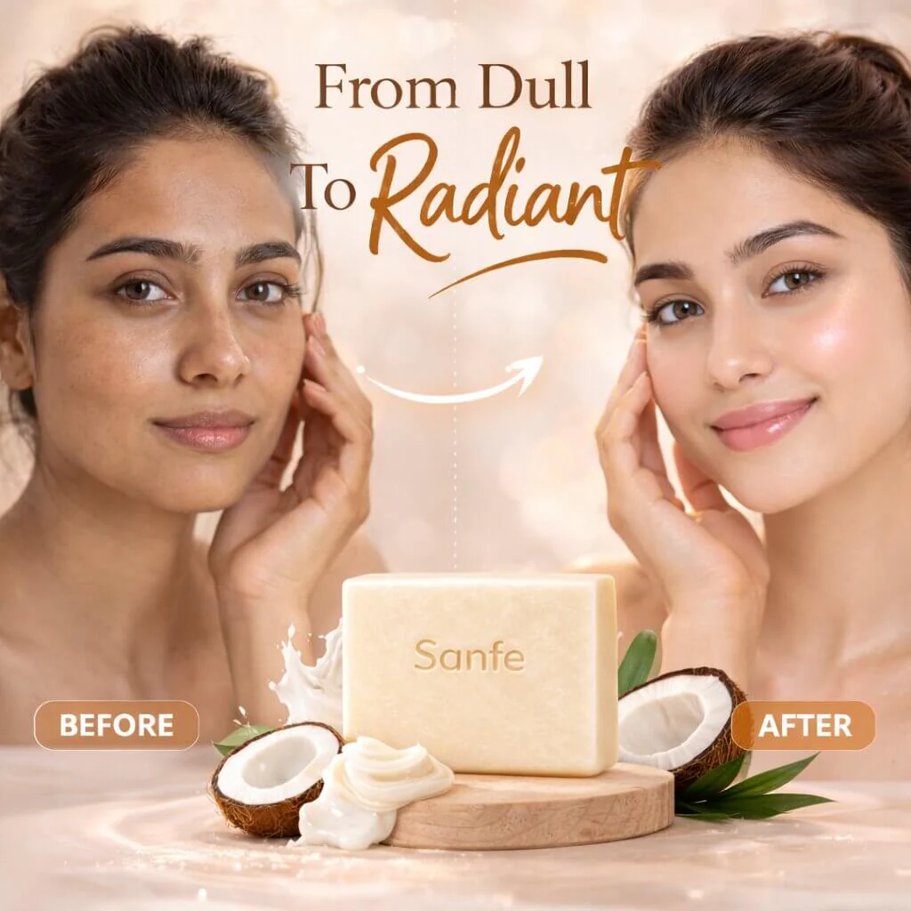 Sanfe Cocoglow Brightening & Detan Soap (Pack of 3) - Image 2