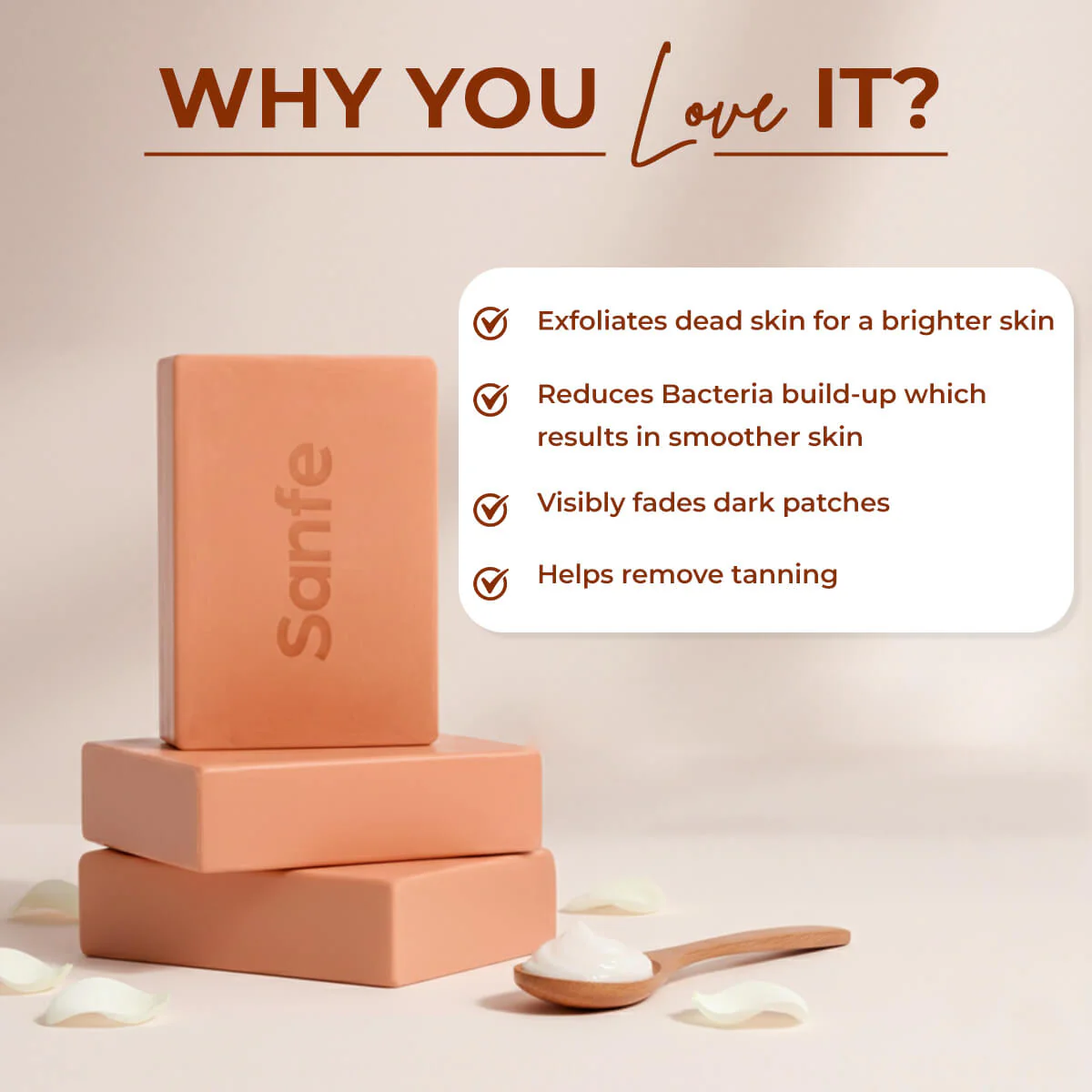 Sanfe Dark Spots Brightening Soap 75g (Pack of 3) - Image 4