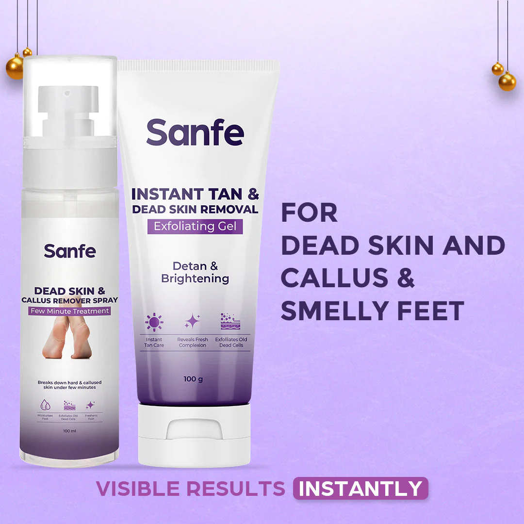Sanfe Dead Skin & Callus Remover Spray - 100ml (Pack of 2) - Image 7