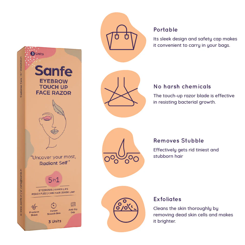 Sanfe EyeBrow Touch Up Razor - Image 2