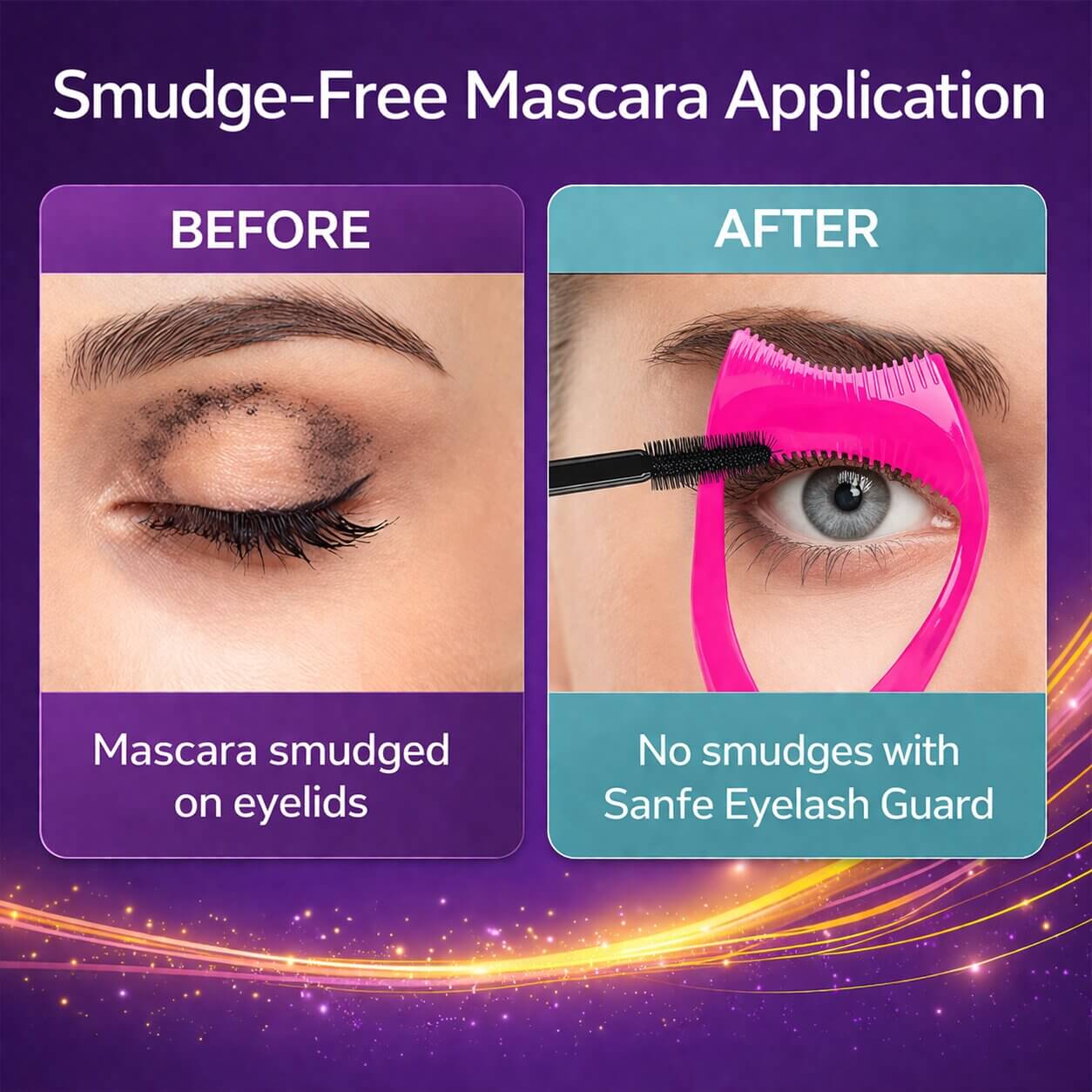 Sanfe Eyelash Guard Mascara Applicator Guide - Image 2