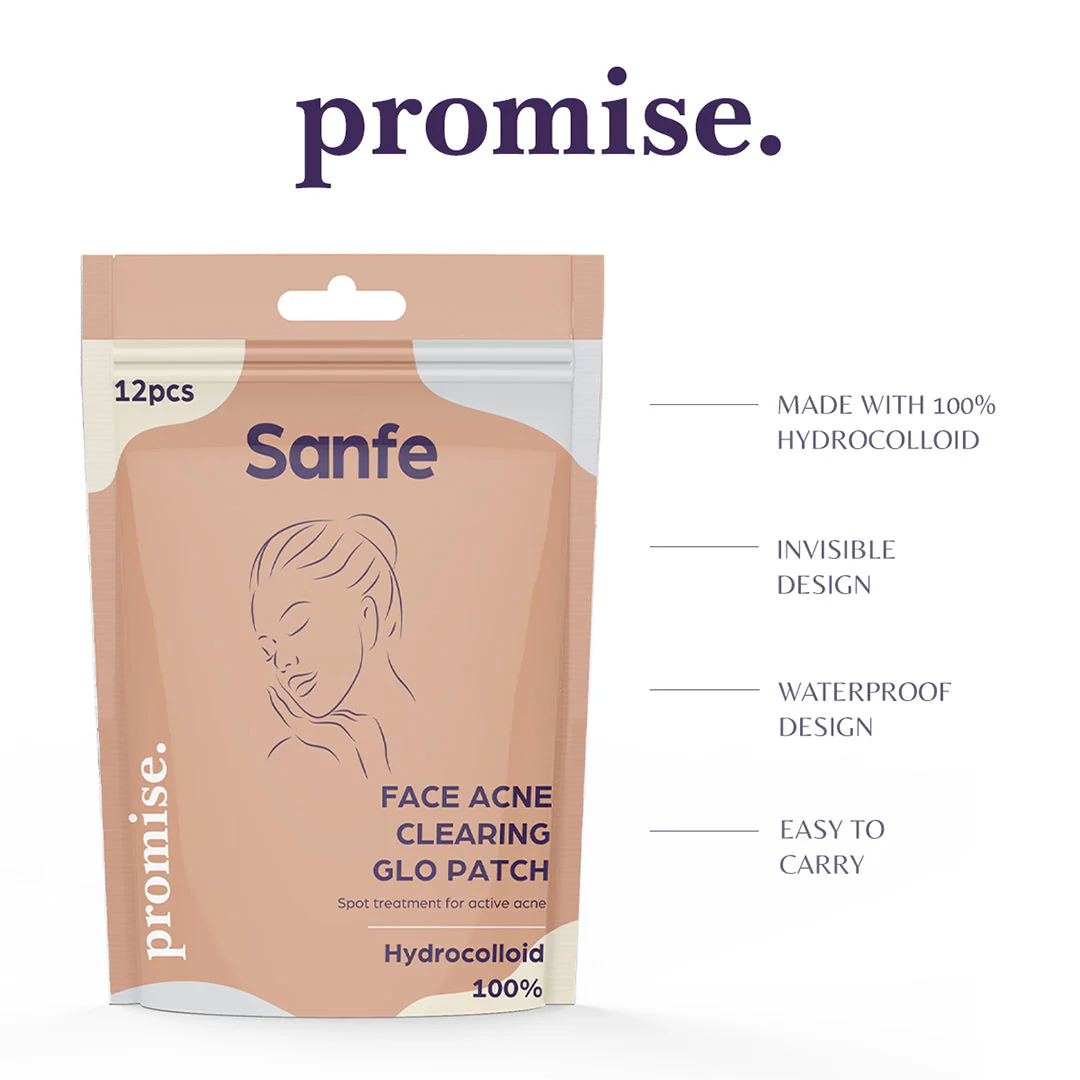 Sanfe Face Acne Clearing Glo Patch Pack of 12 - Image 2