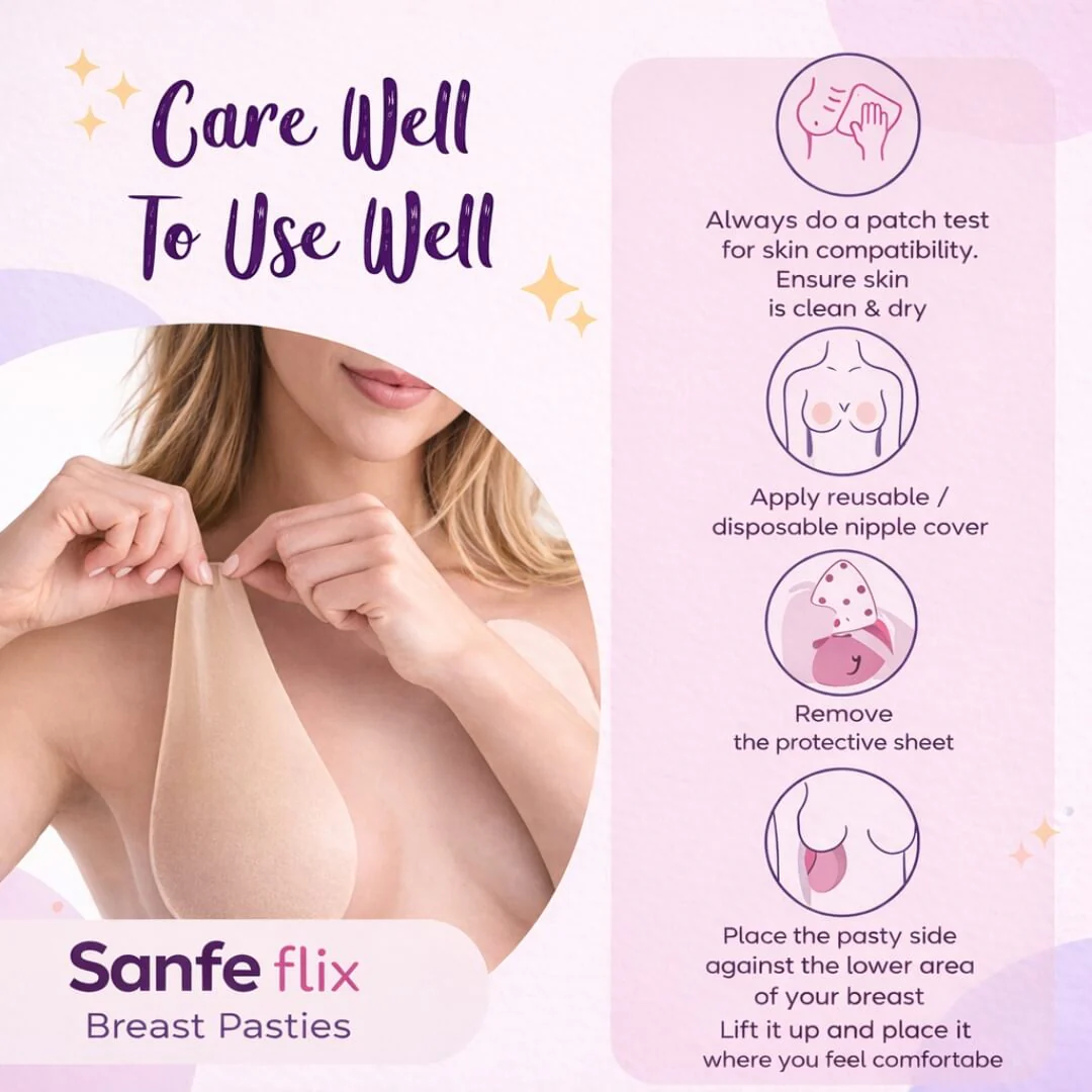Sanfe Flix Breast Pasties (Size - S) - Image 3
