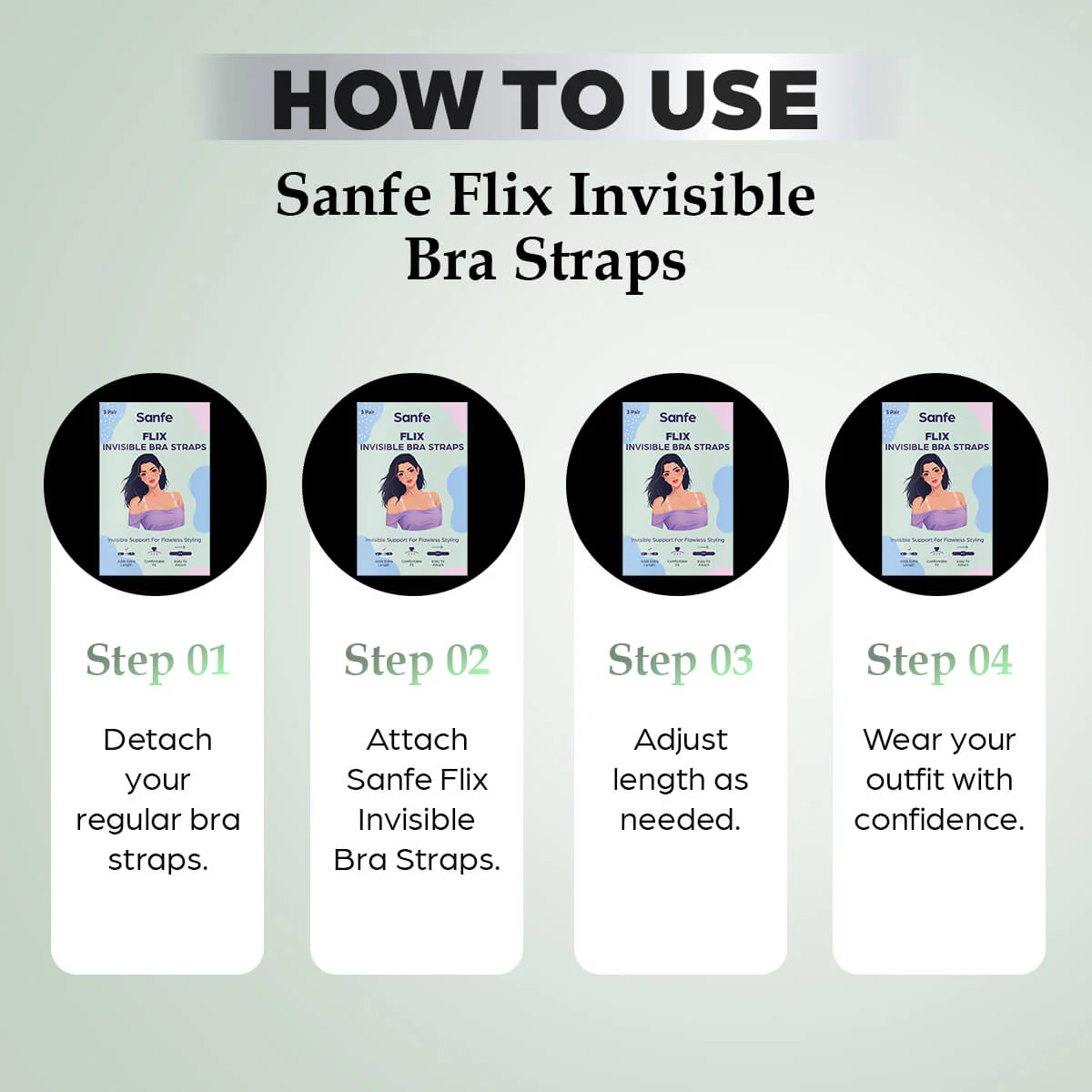 Sanfe Flix Invisble Bra Straps - Image 5
