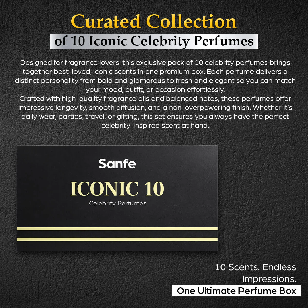 Sanfe ICONIC10 Celebrity-inspired Perfumes - Set of 10 - Image 7