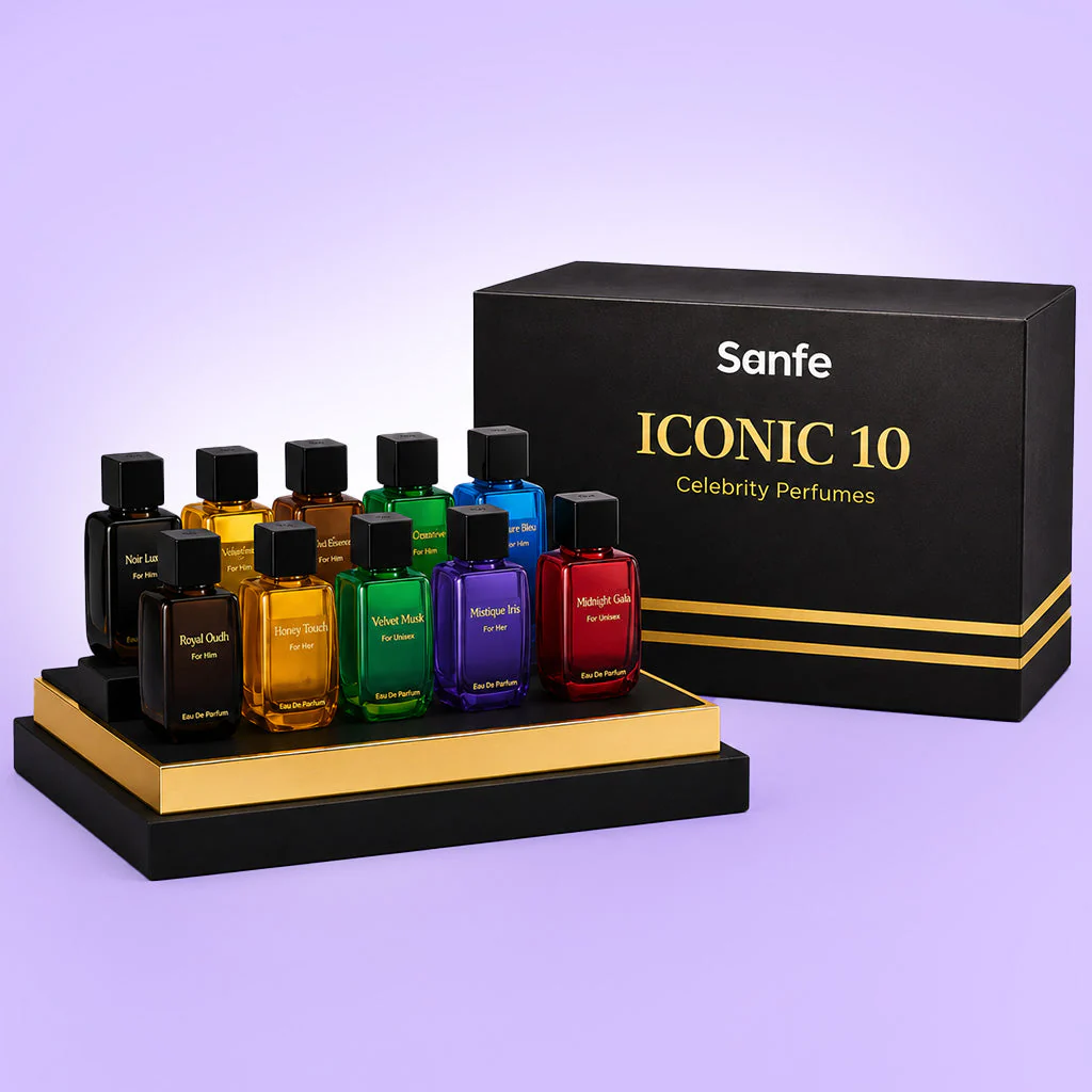 Sanfe ICONIC10 Celebrity-inspired Perfumes - Set of 10