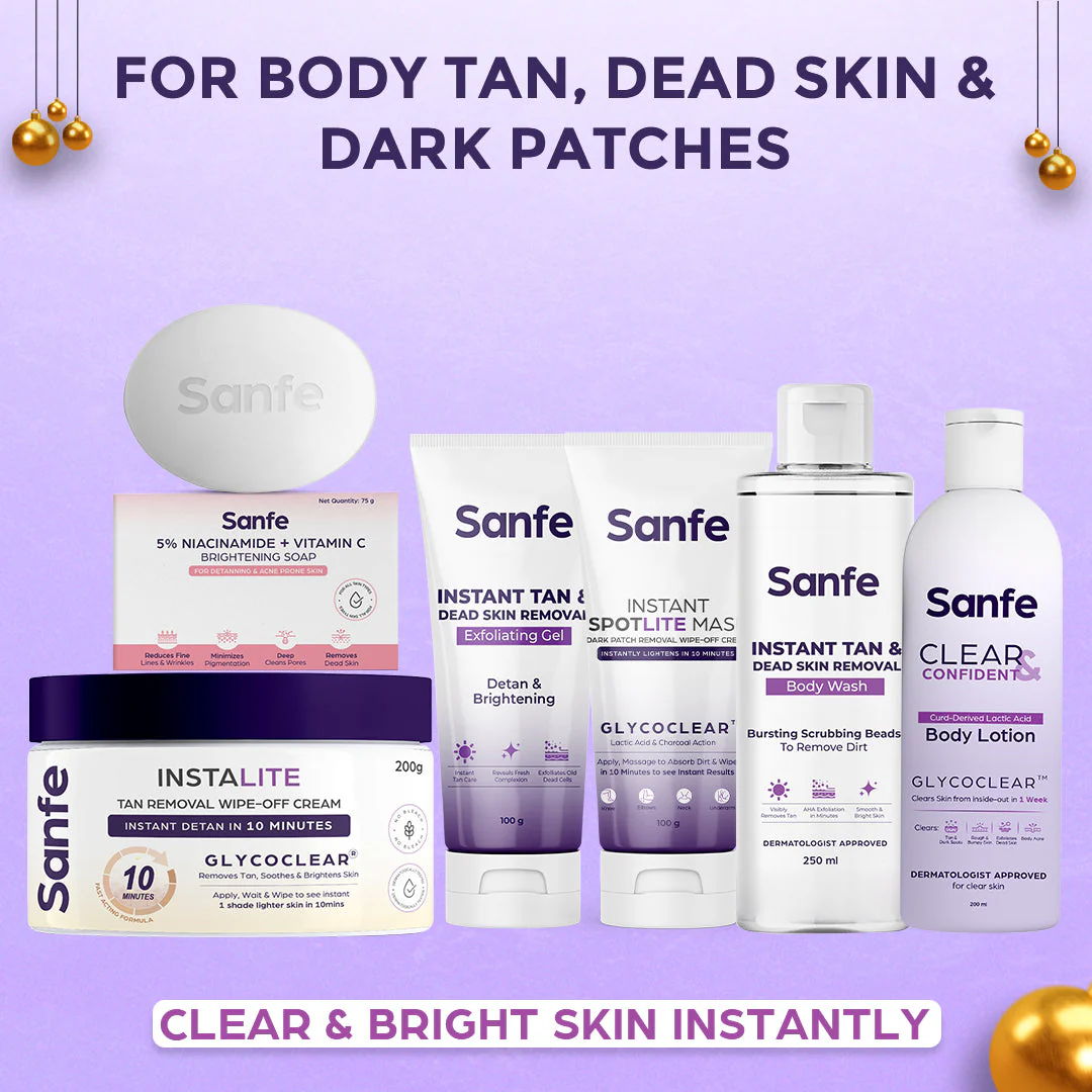 Sanfe Instant Tan & Dead Skin Removal Exfoliating Gel 200g - Image 9