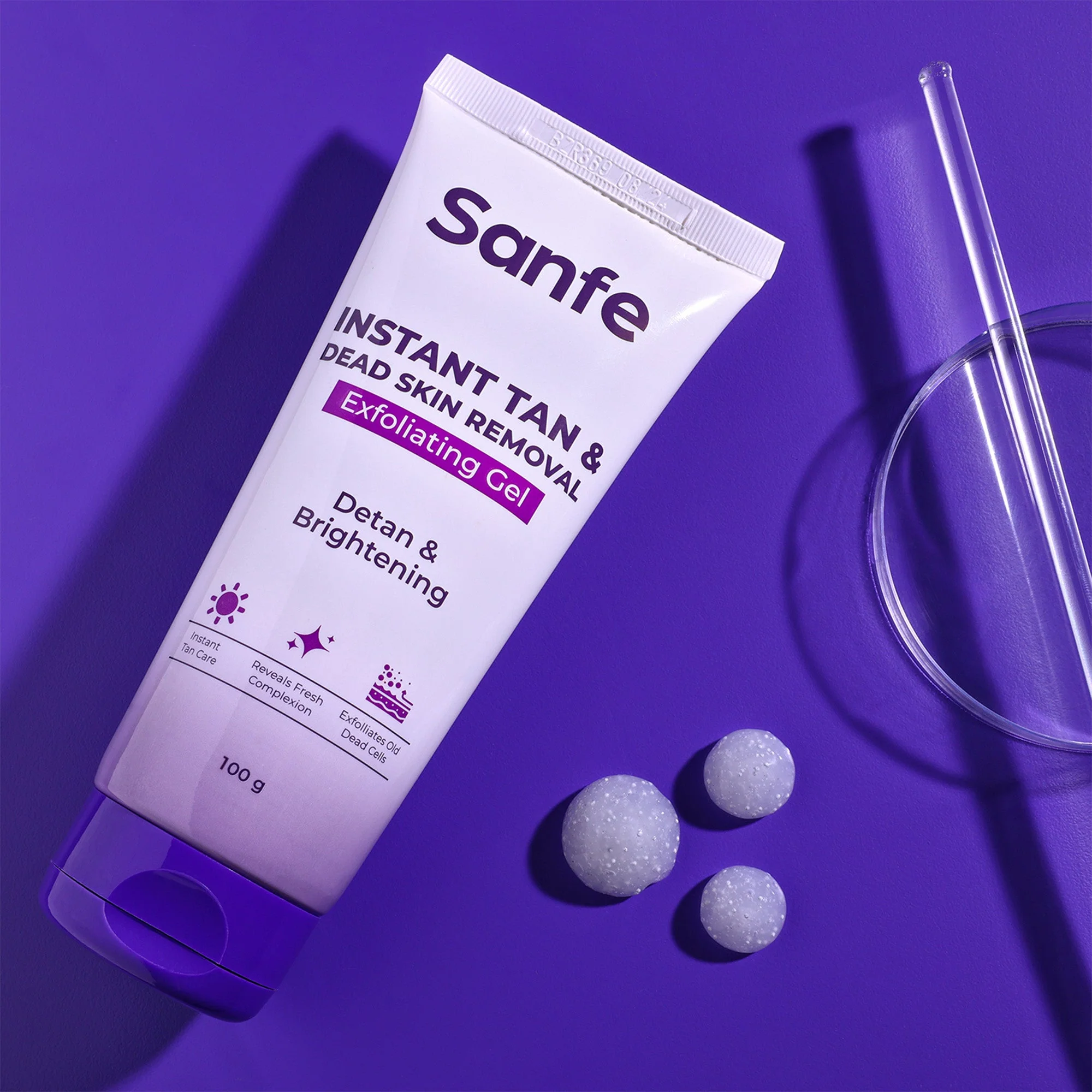 Sanfe Instant Tan & Dead Skin Removal Exfoliating Gel (Pack of 2) - Image 3