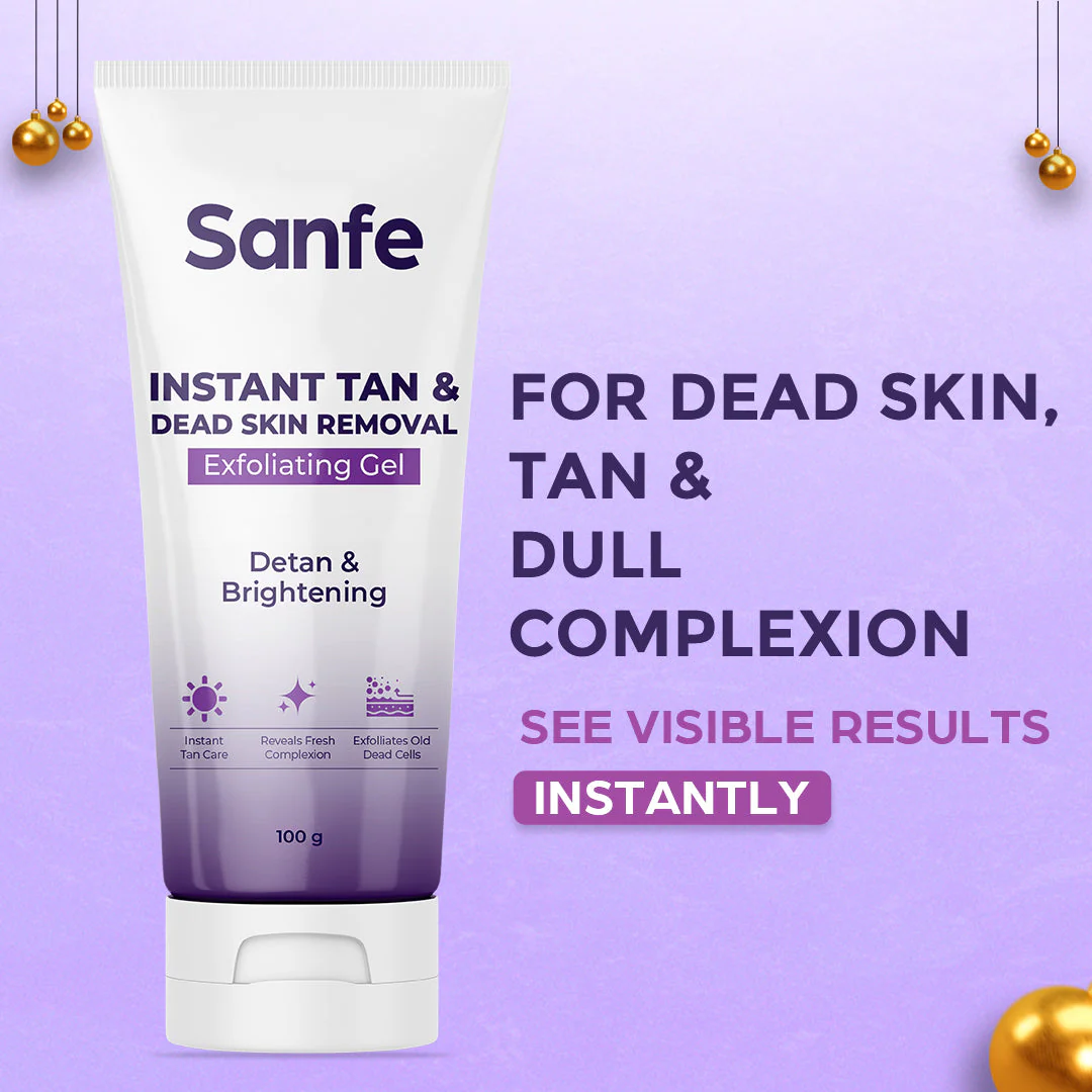 Sanfe Instant Tan & Dead Skin Removal Exfoliating Gel (Pack of 2) - Image 4