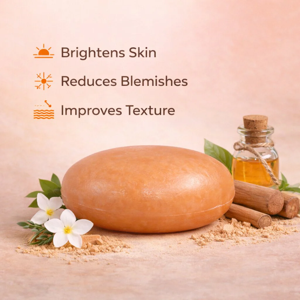 Sanfe Natural Sandalwood Soap (Pack of 6) - Image 4