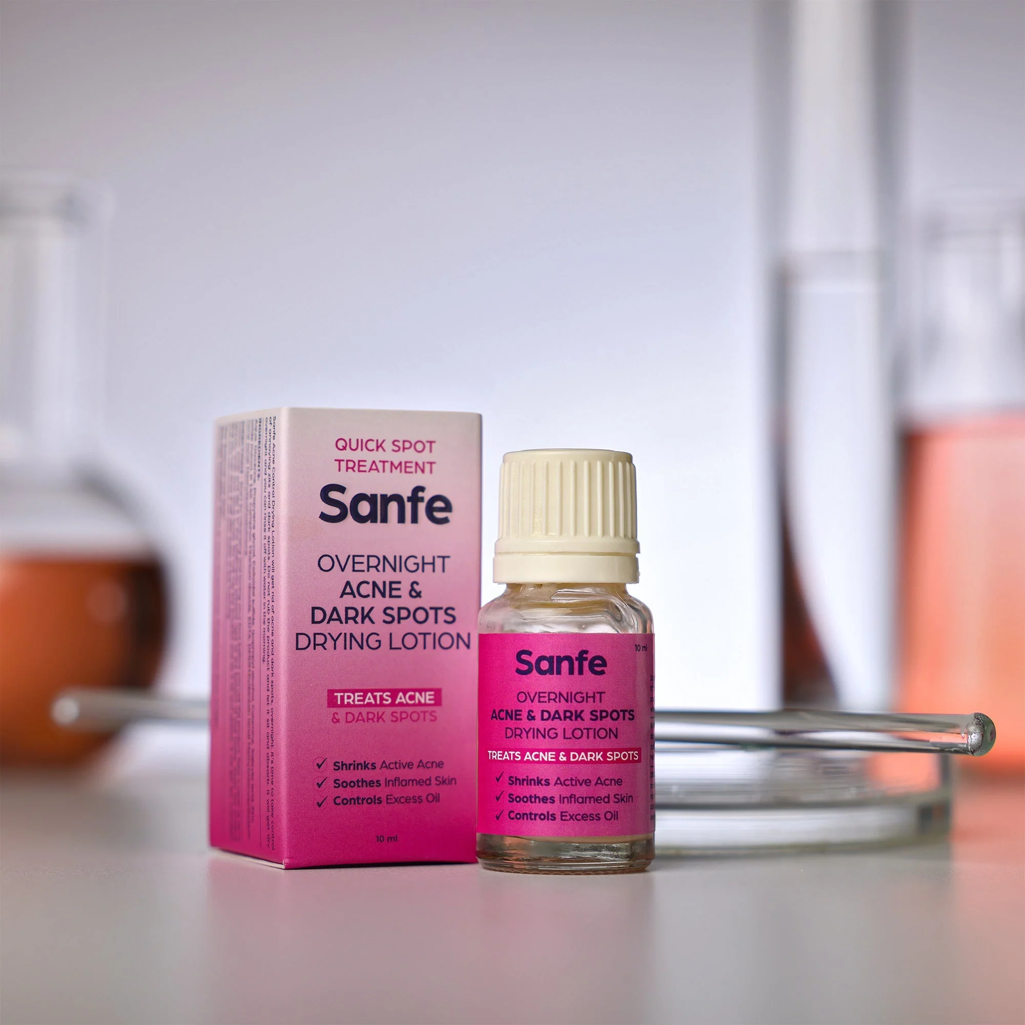 Sanfe Overnight Acne & Dark Spots Drying Lotion - 10ml - Image 5