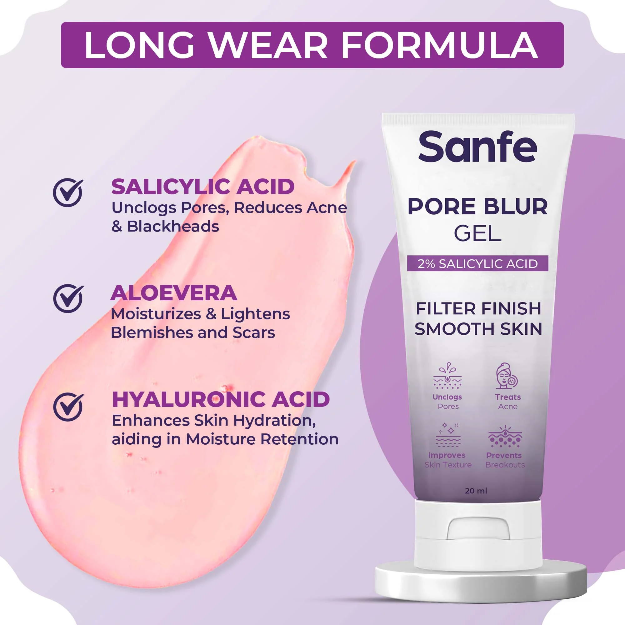 Sanfe Pore Blur Gel - 20gm - Image 4