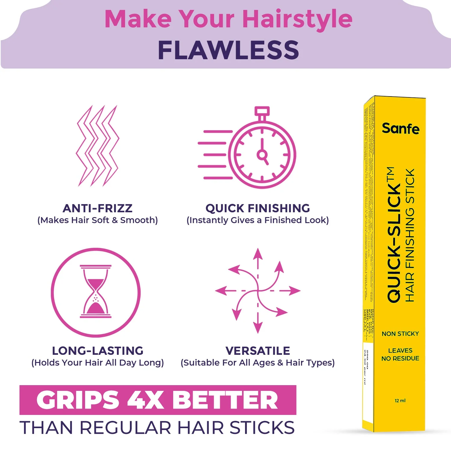 Sanfe Quick-Slick Hair Finishing Stick - Image 3