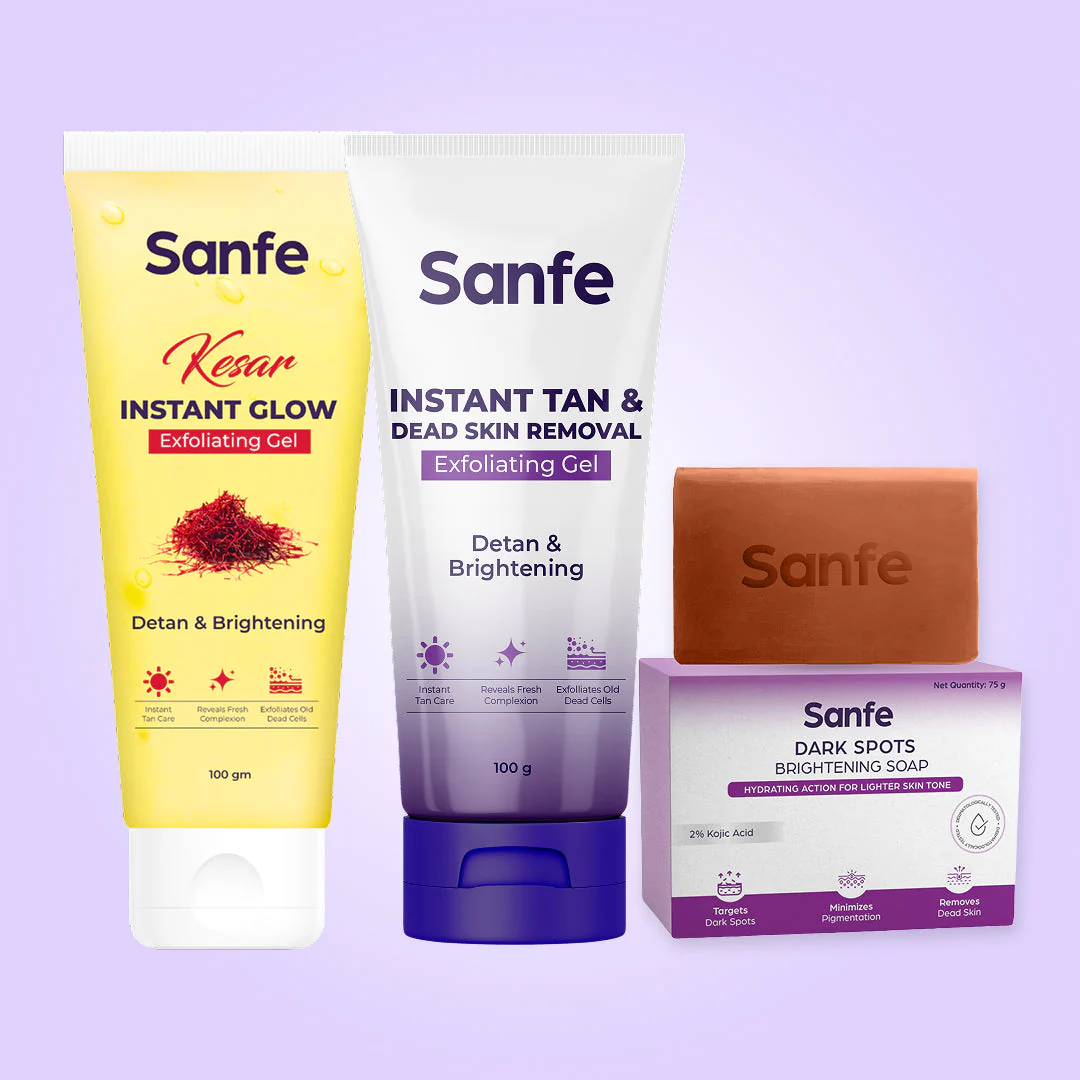 Sanfe Skin Brightening & Tan Removal Combo