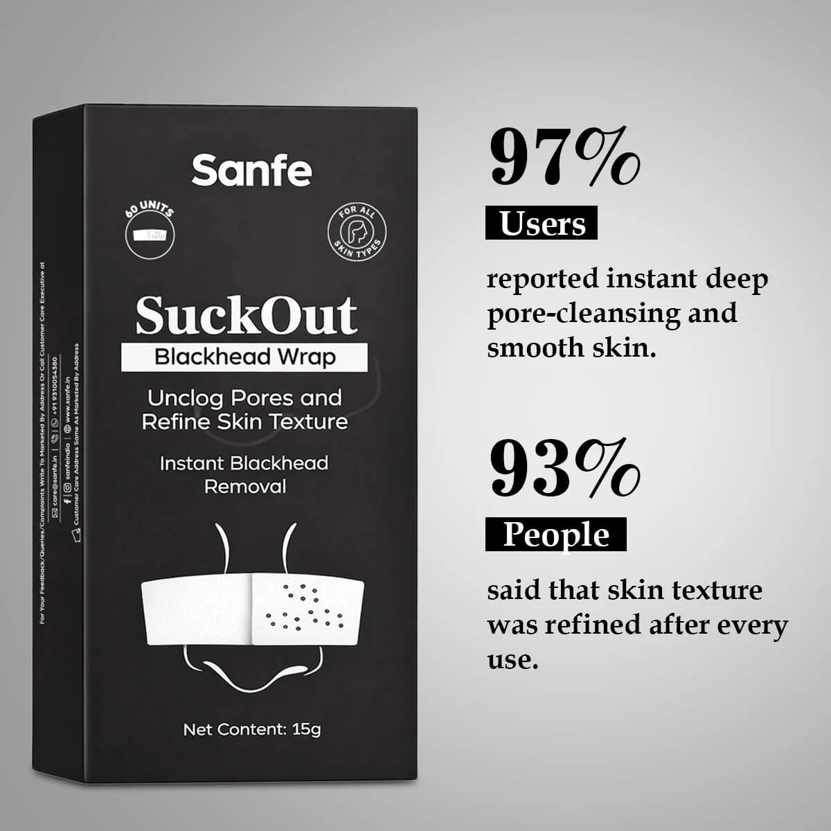Sanfe SuckOut Blackhead Wrap - Image 4