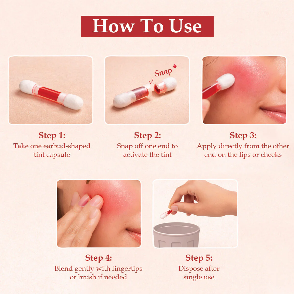 Sanfe Tint Play Mini Vault - Earbud Lipstick (Pack of 2) - Image 7