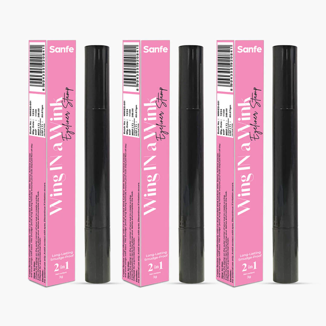 Sanfe Wink Eye Liner With Stamp (Pack of 3)