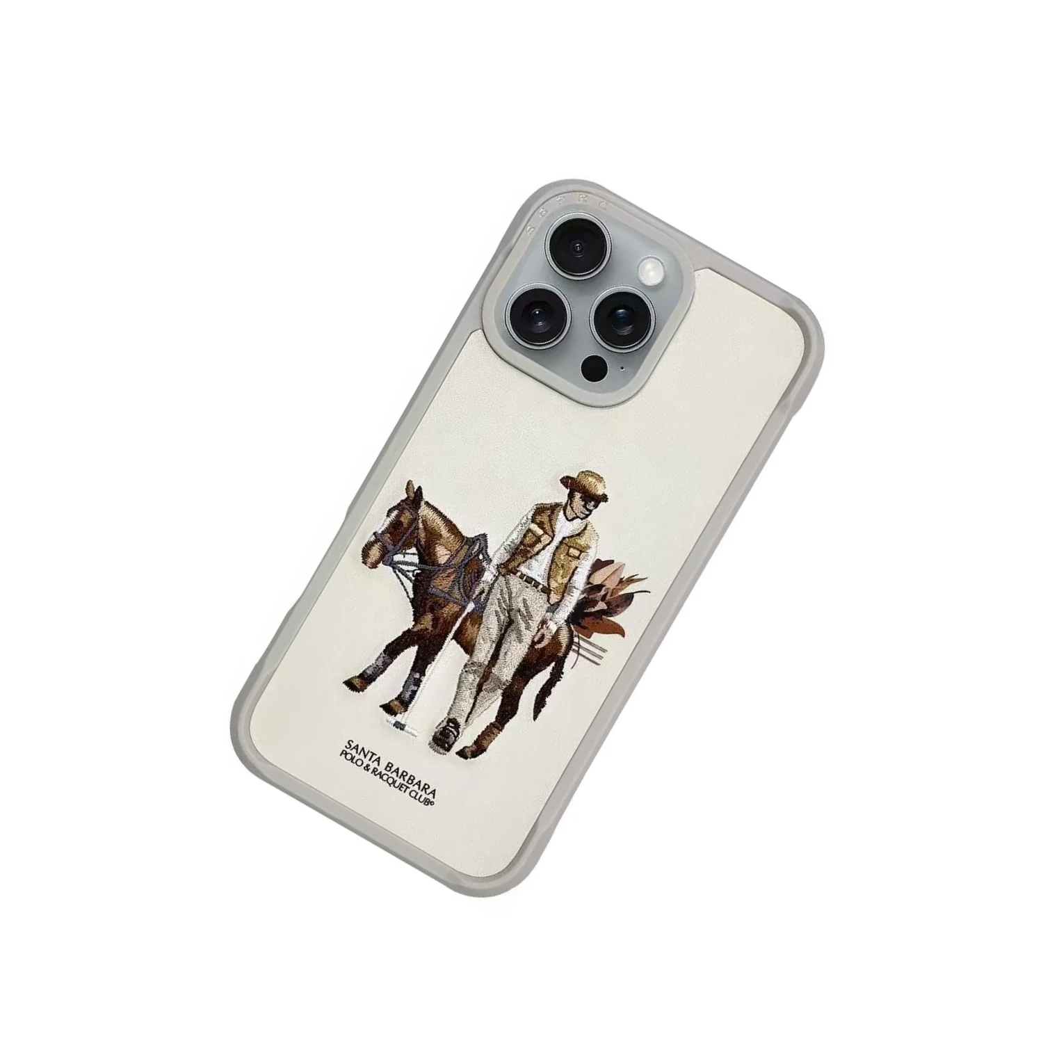 Santa Barbara Polo & Racquet Club – Cedric Series Premium iPhone Case - Beige - Image 2
