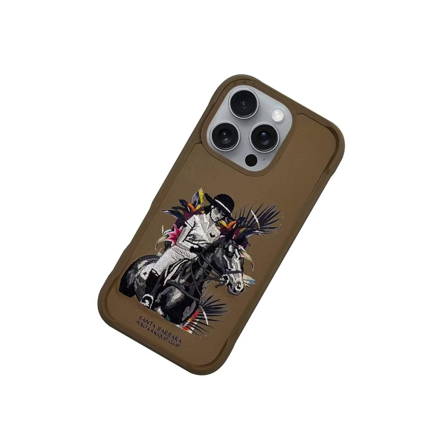 Santa Barbara Polo & Racquet Club – Cedric Series Premium iPhone Case - Brown - Image 2