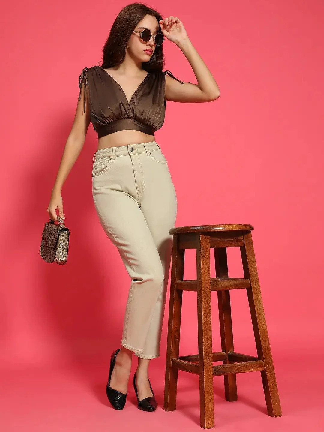 Satin Glow Women’s Top & Trouser Set - Image 2