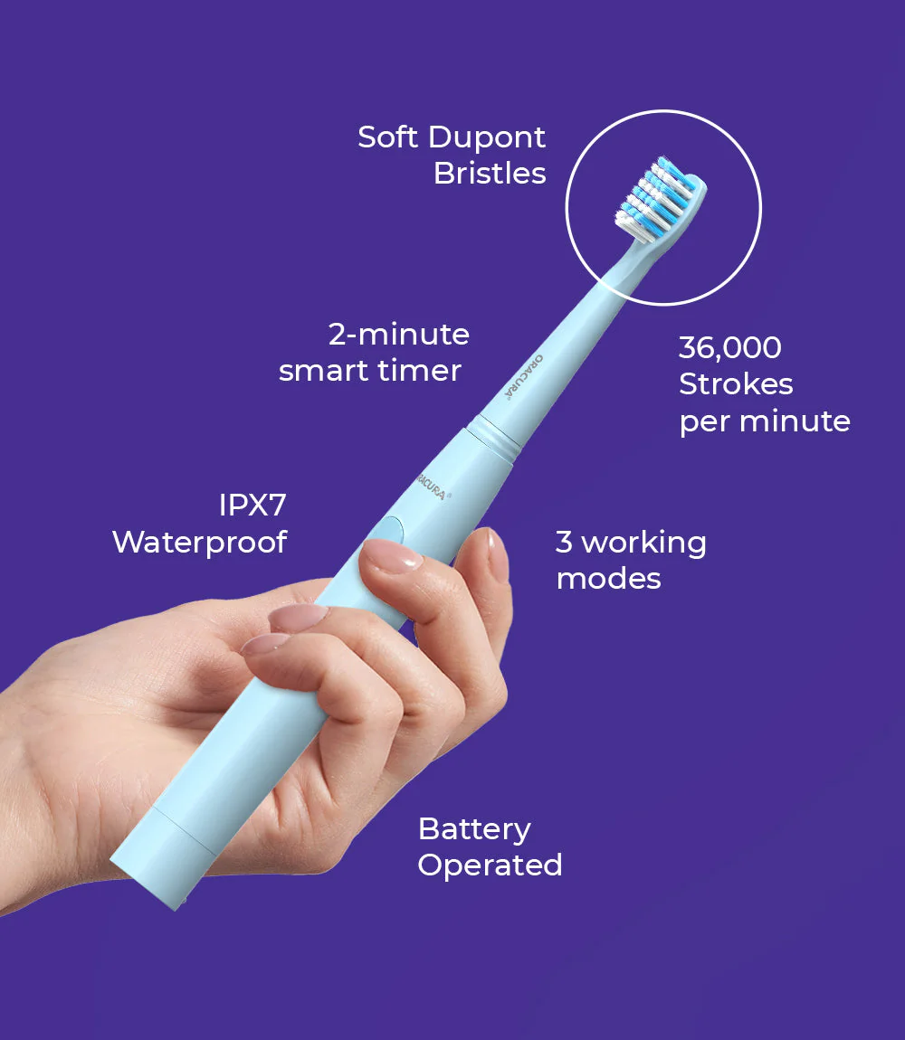 SB100 Sonic Lite Battery Operated Electric Toothbrush - Image 14