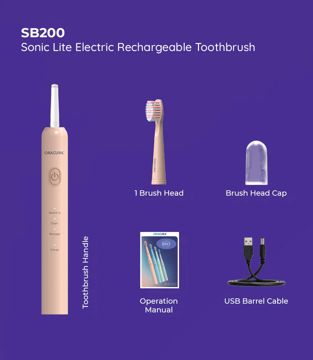 SB200 Sonic Lite Electric Rechargeable Toothbrush - Image 18
