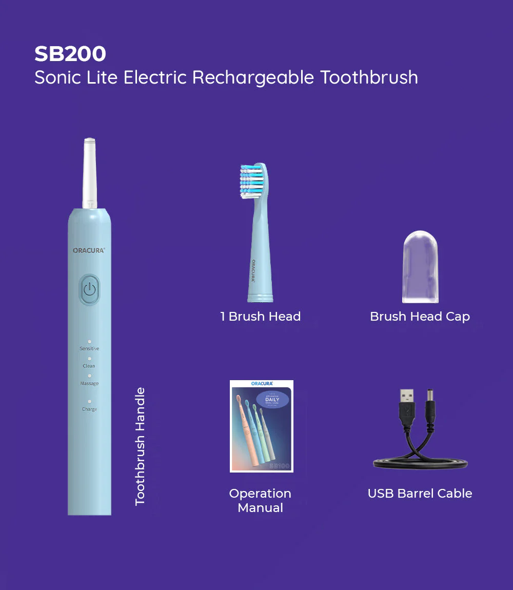 SB200 Sonic Lite Electric Rechargeable Toothbrush - Image 27