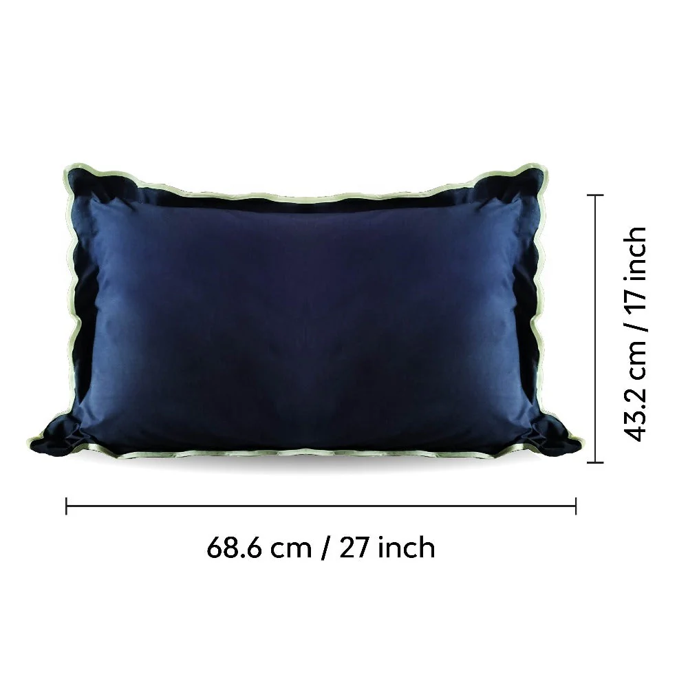 Scallop Piping 100% Cotton Pillow Cover | Set Of 2 - Image 17