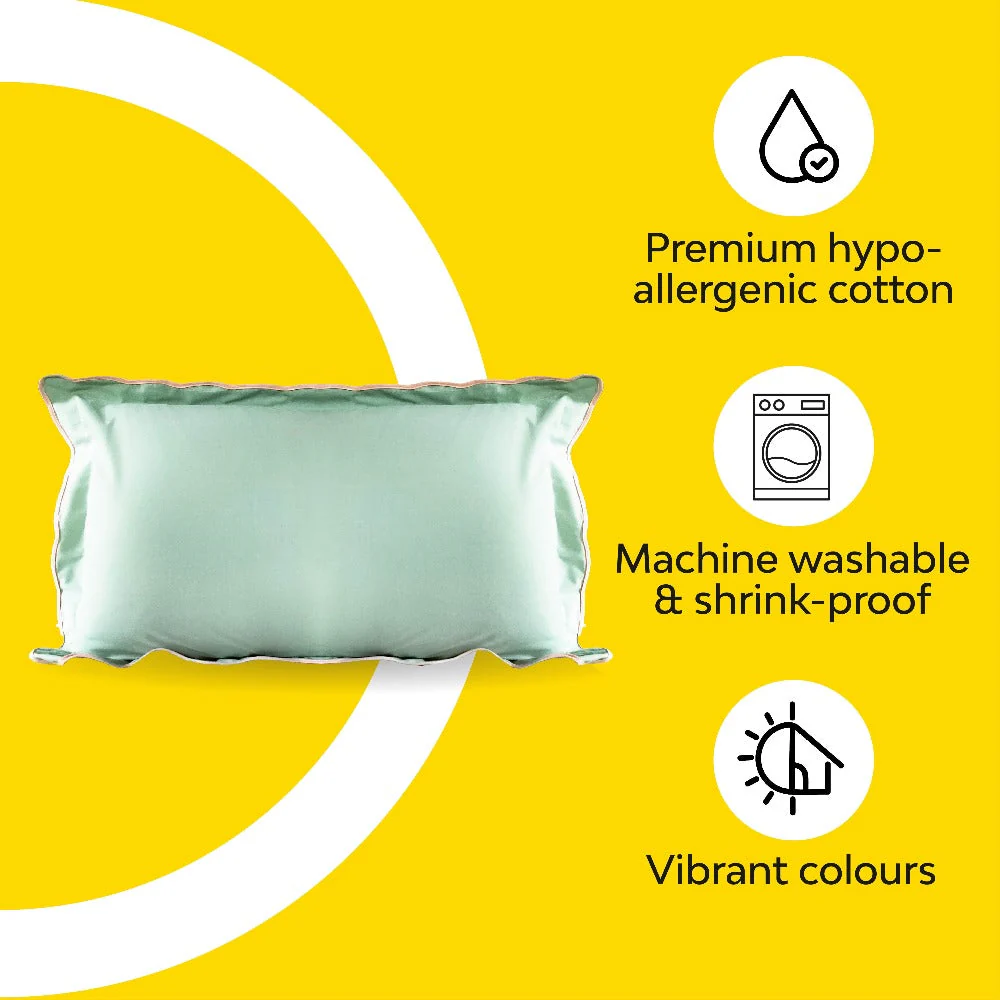 Scallop Piping 100% Cotton Pillow Cover | Set Of 2 - Image 29