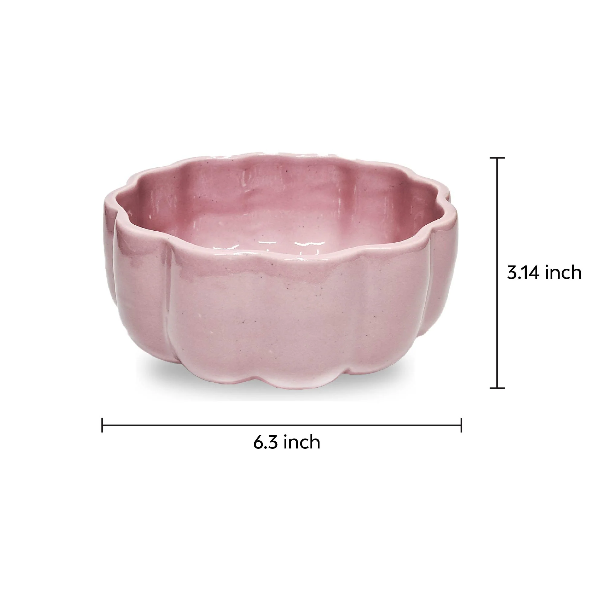 Scalloped Ceramic Serving Bowl - Image 15