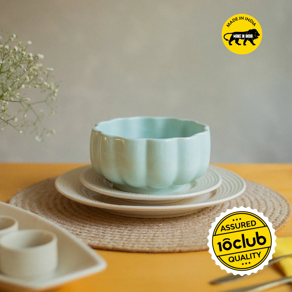 Scalloped Ceramic Serving Bowl - Image 18