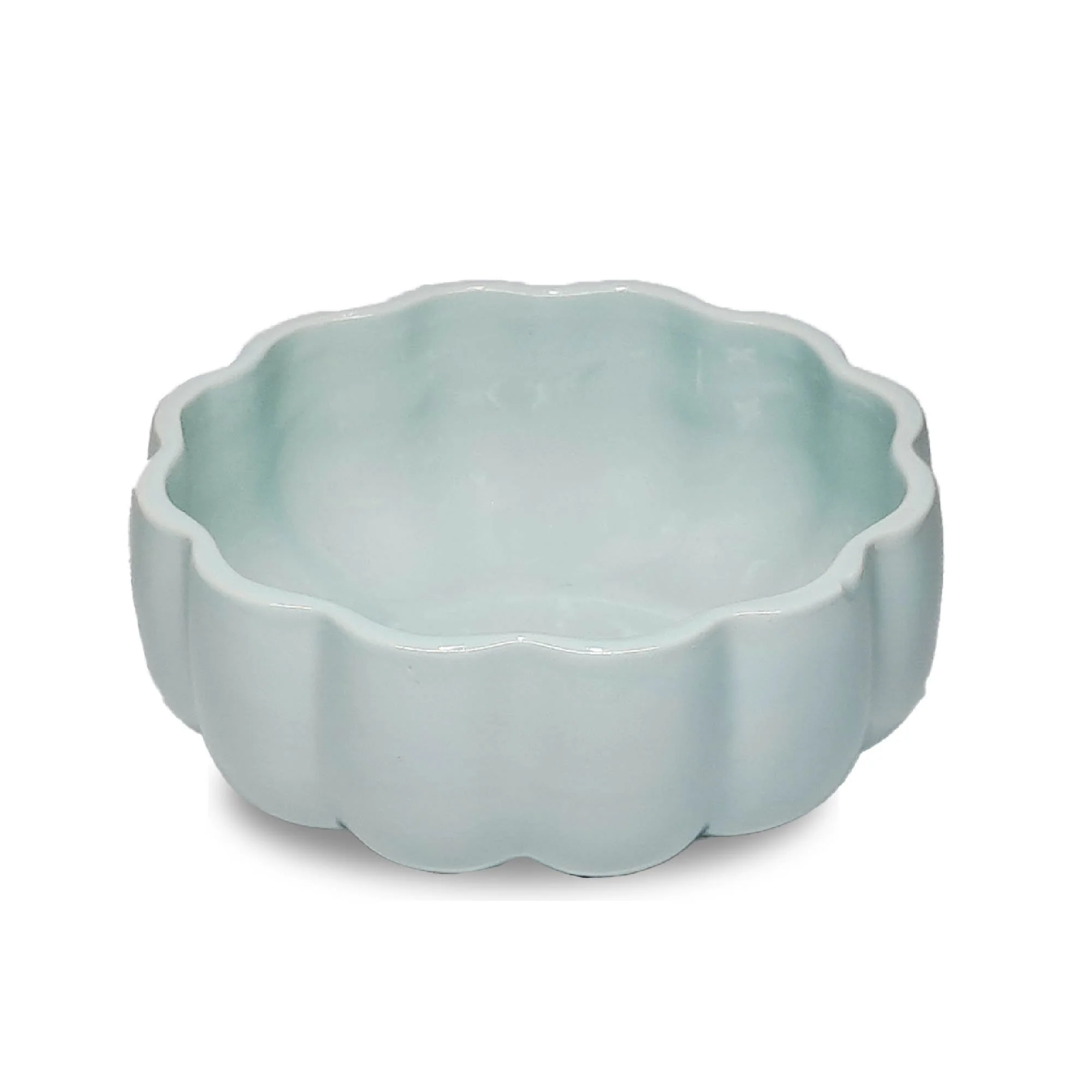 Scalloped Ceramic Serving Bowl - Image 19
