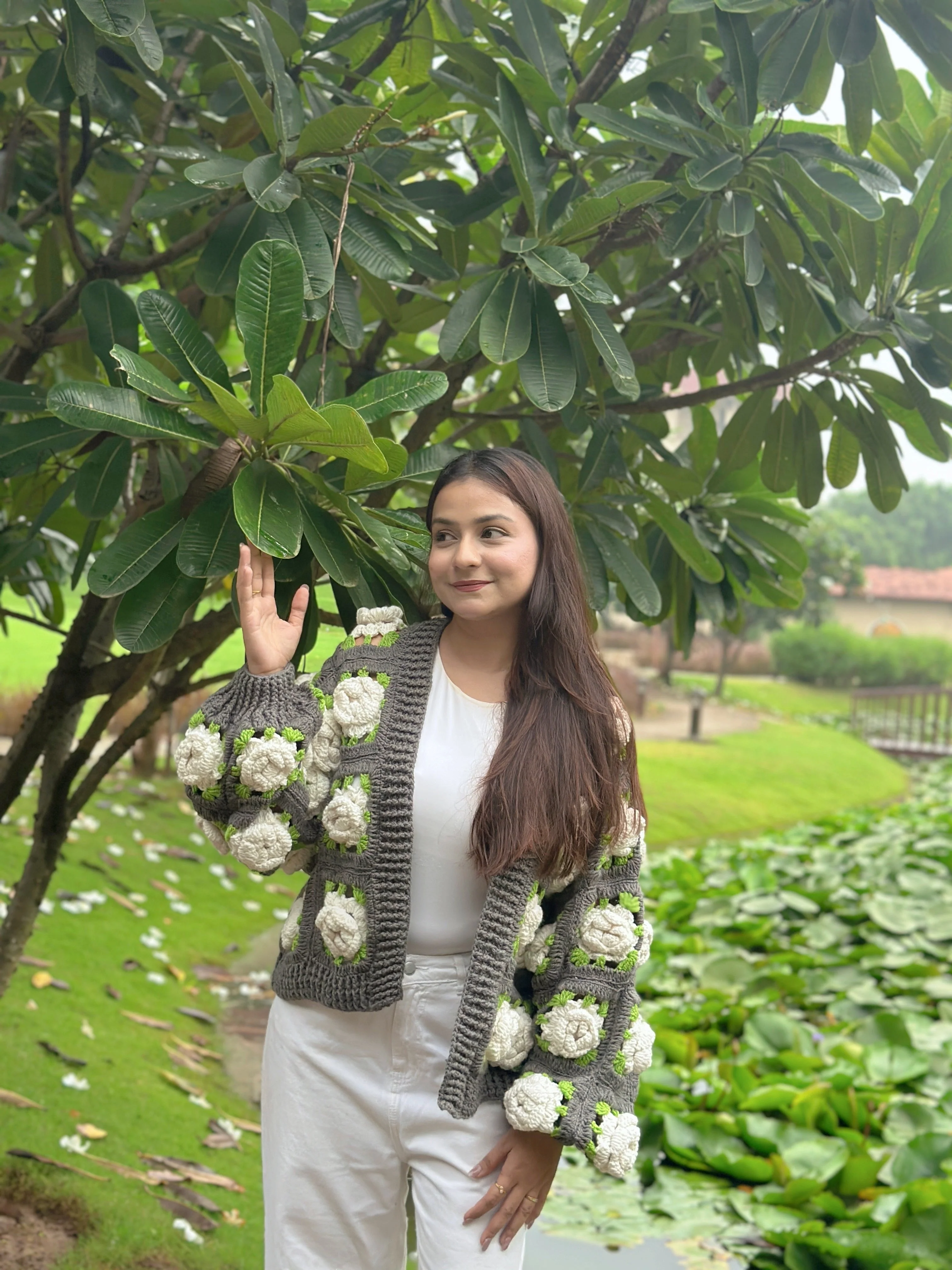 Scottish Rose Garden Cardigan - Image 2