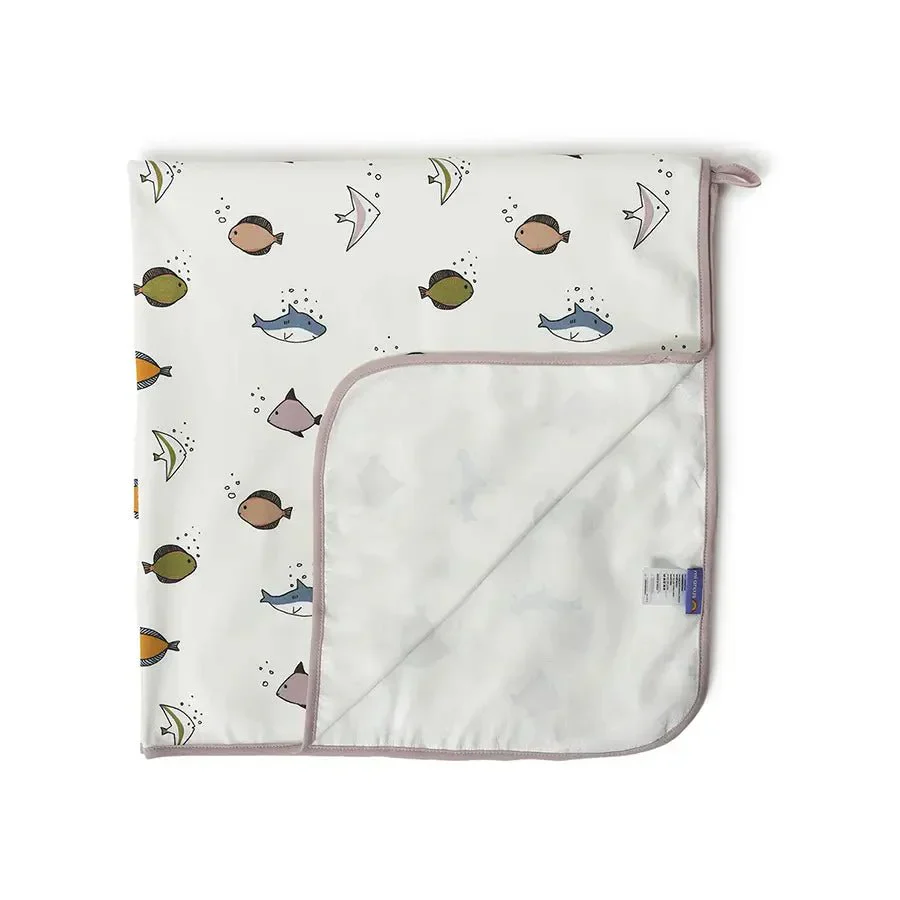 Sea World Laminated Bed Protector For Baby Mattress Protector