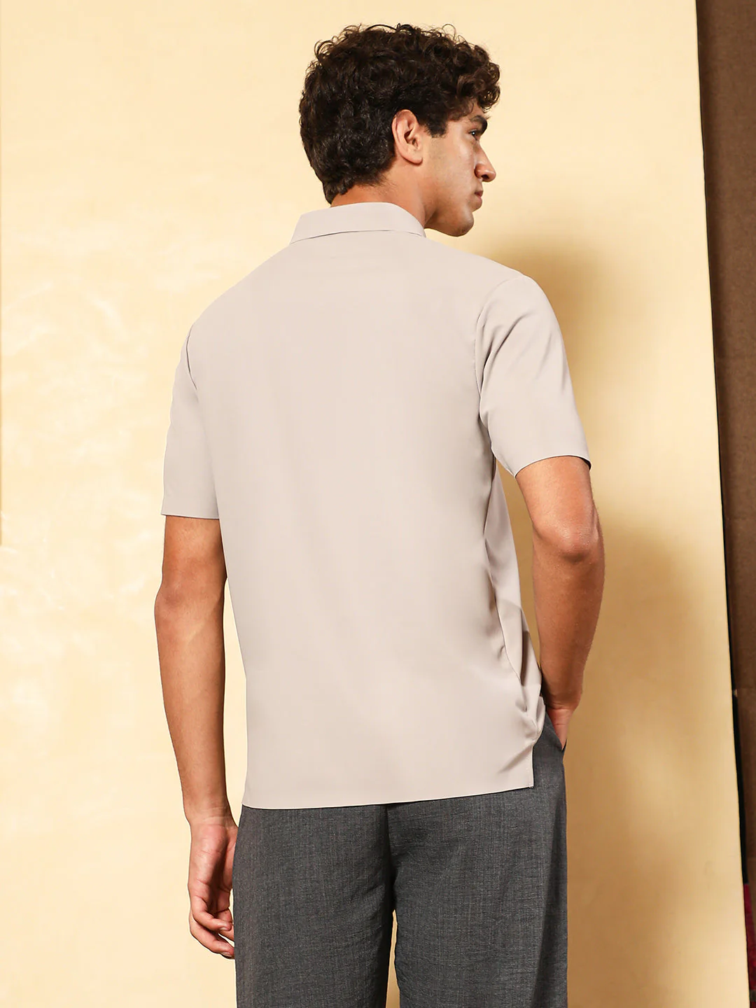 Seamless Grid Polo T-Shirt - Image 4