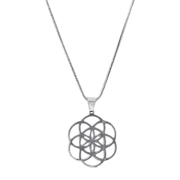 Seed of Life Pendant With Chain - Image 4