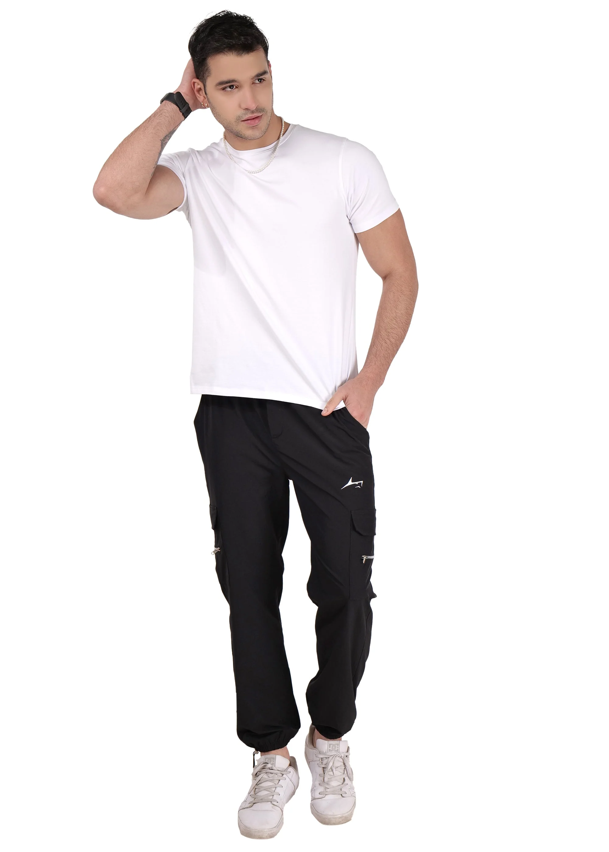 Select Odyssey Active Cargo Joggers | Black - Image 6