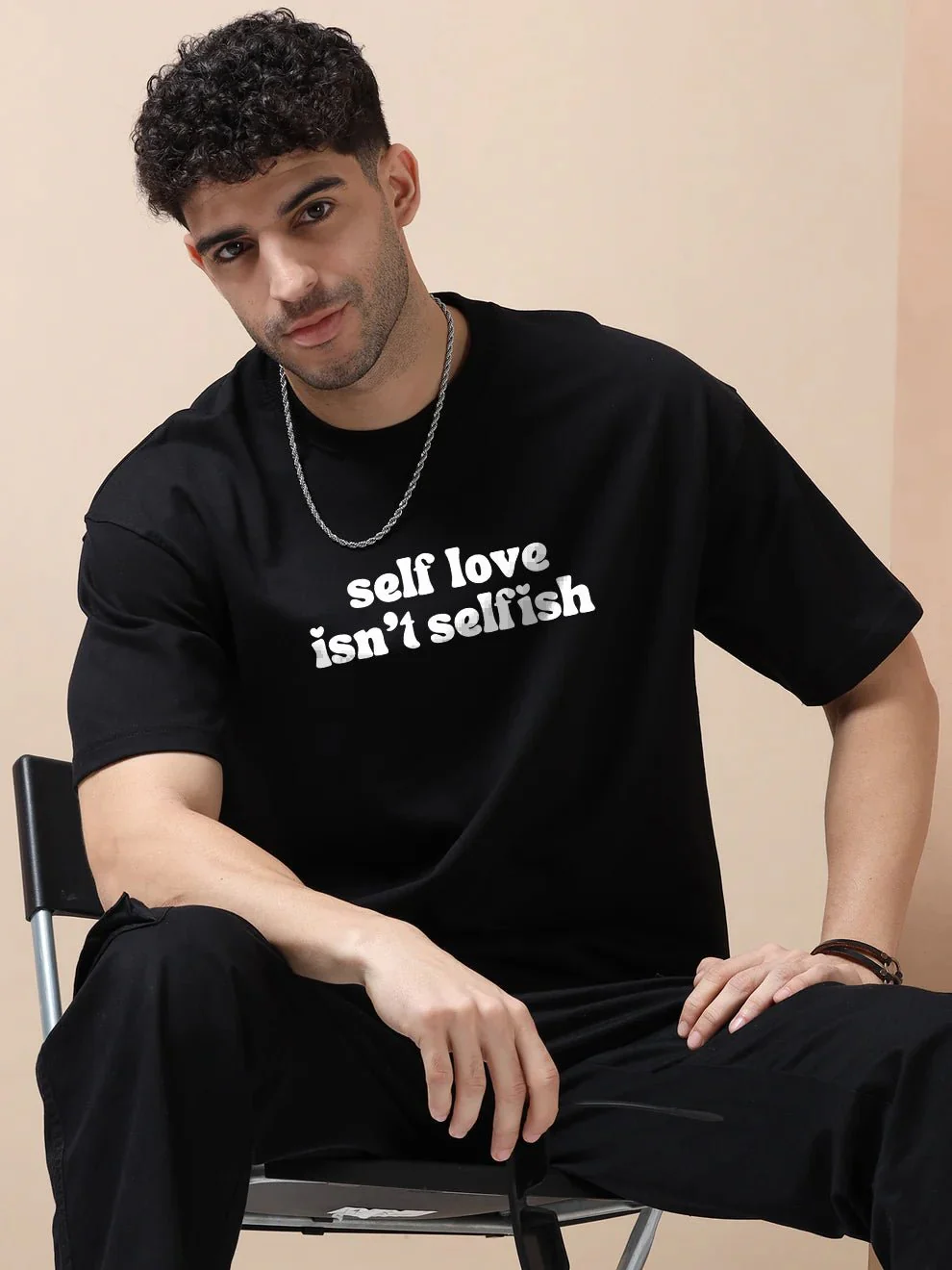 Self Love isn't Selfish Oversize T-Shirt - Image 2