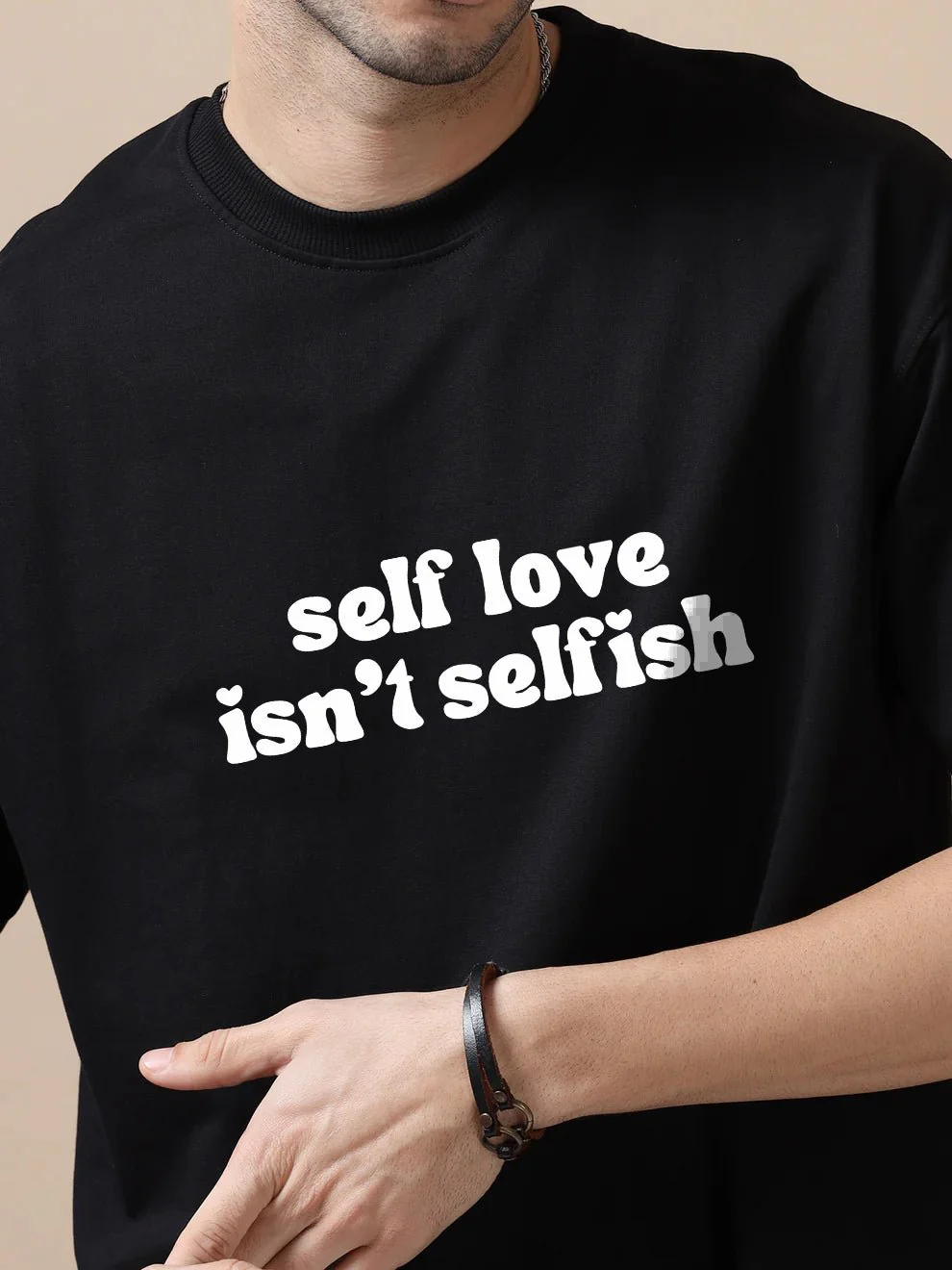 Self Love isn't Selfish Oversize T-Shirt - Image 3