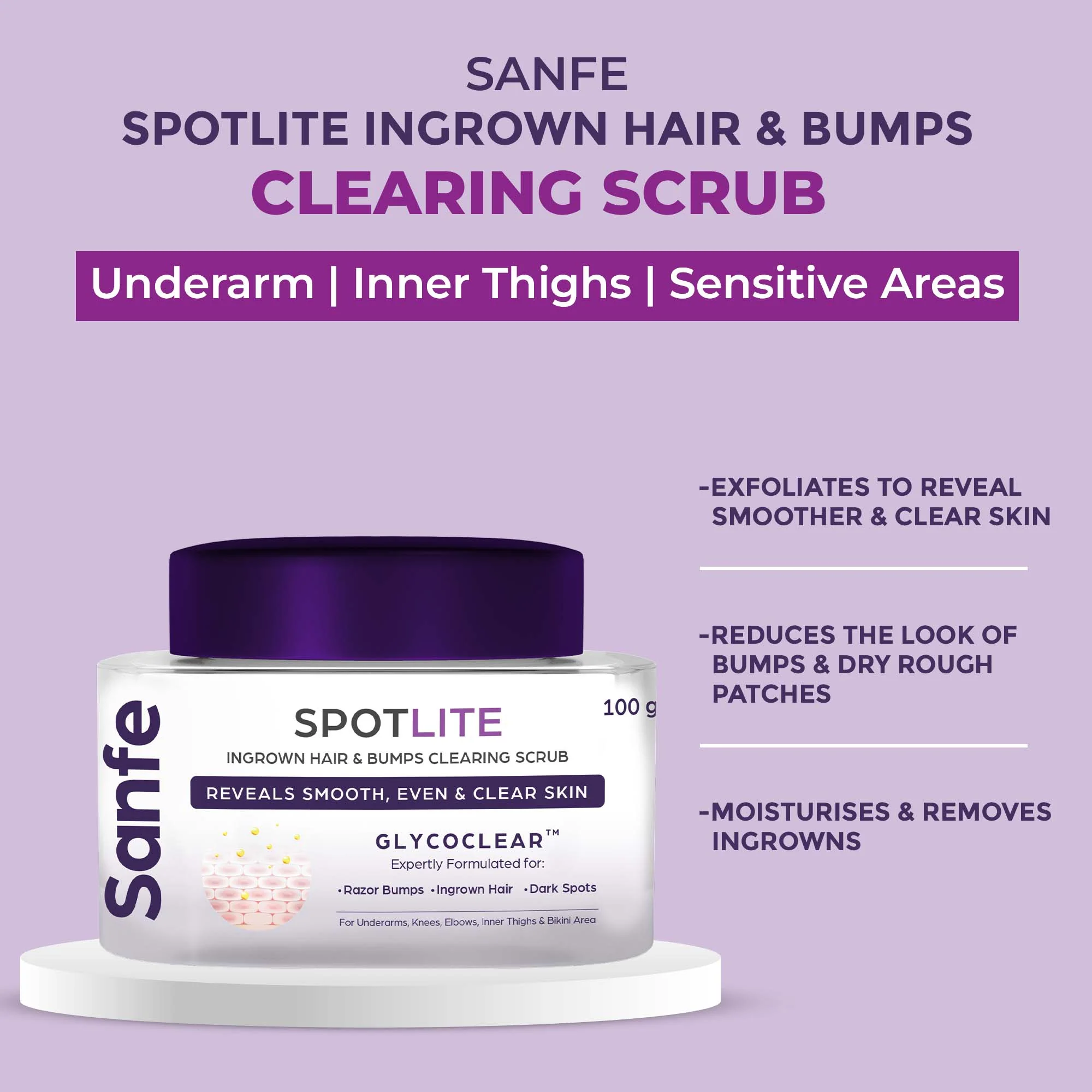 Sensitive Areas Body Scrub - 100gm - Image 4