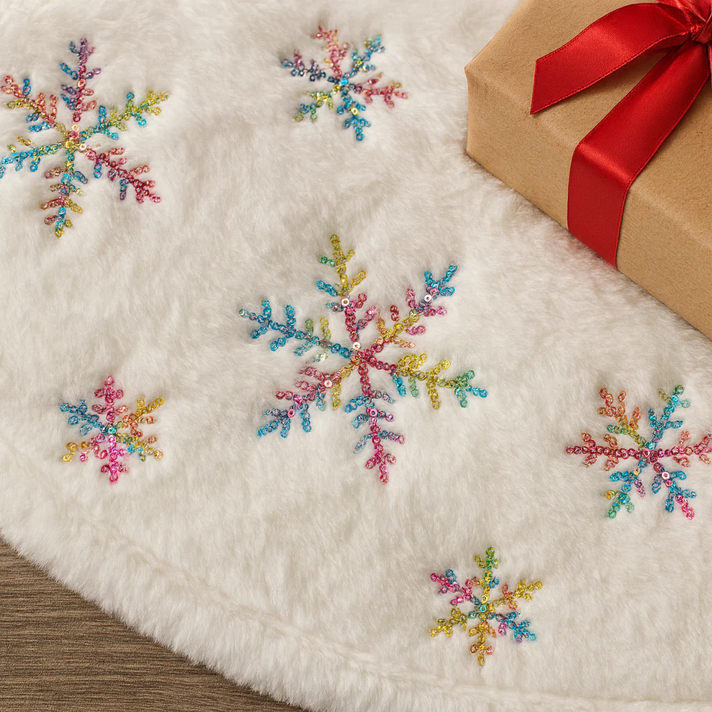 Sequin Snowflake Christmas Skirt - Image 2
