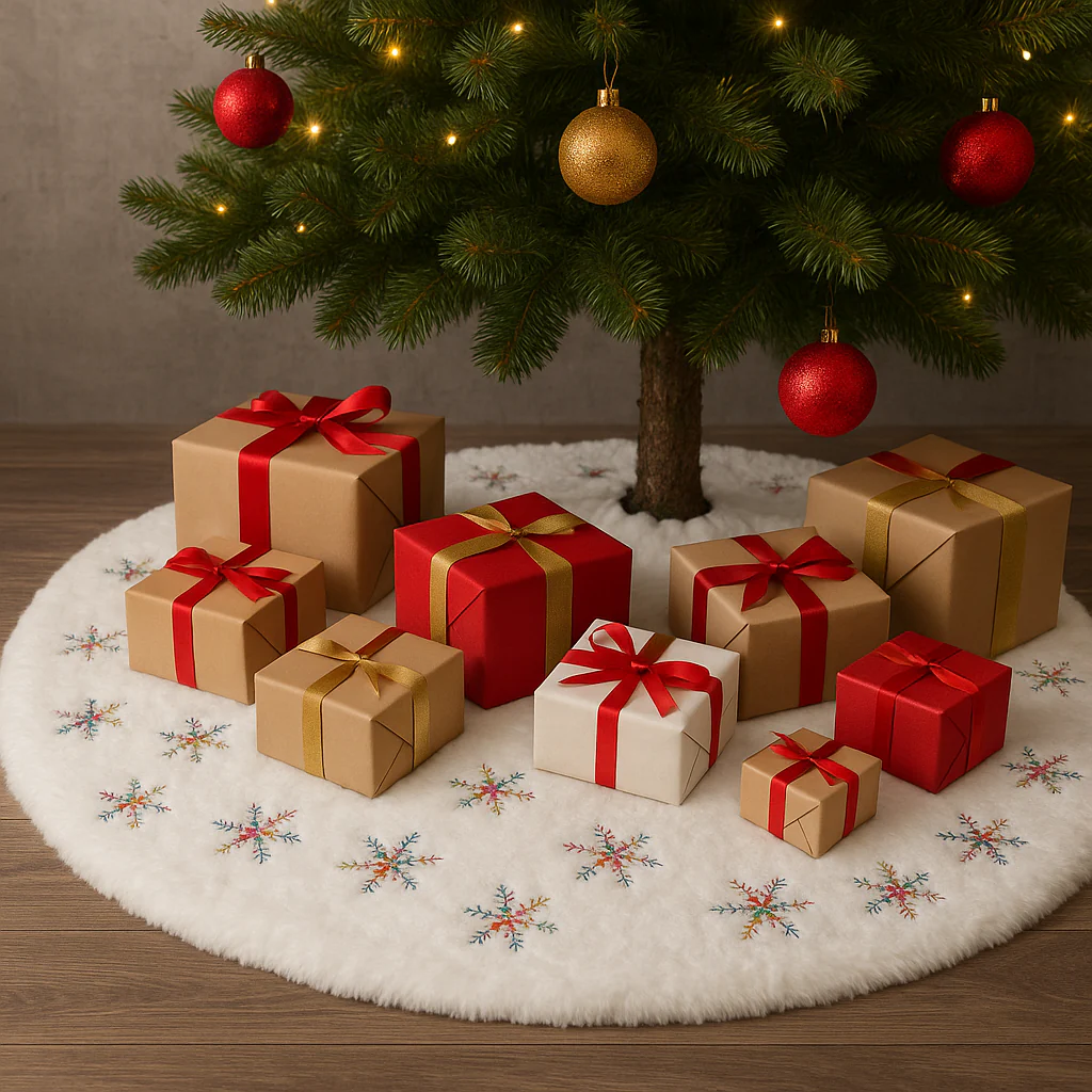 Sequin Snowflake Christmas Skirt - Image 3