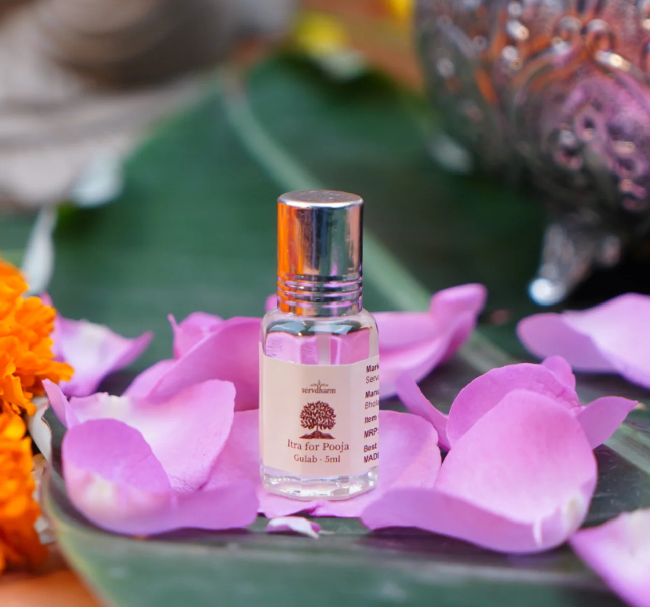 ServDharm Gulab - Itra for Pooja (5ml)