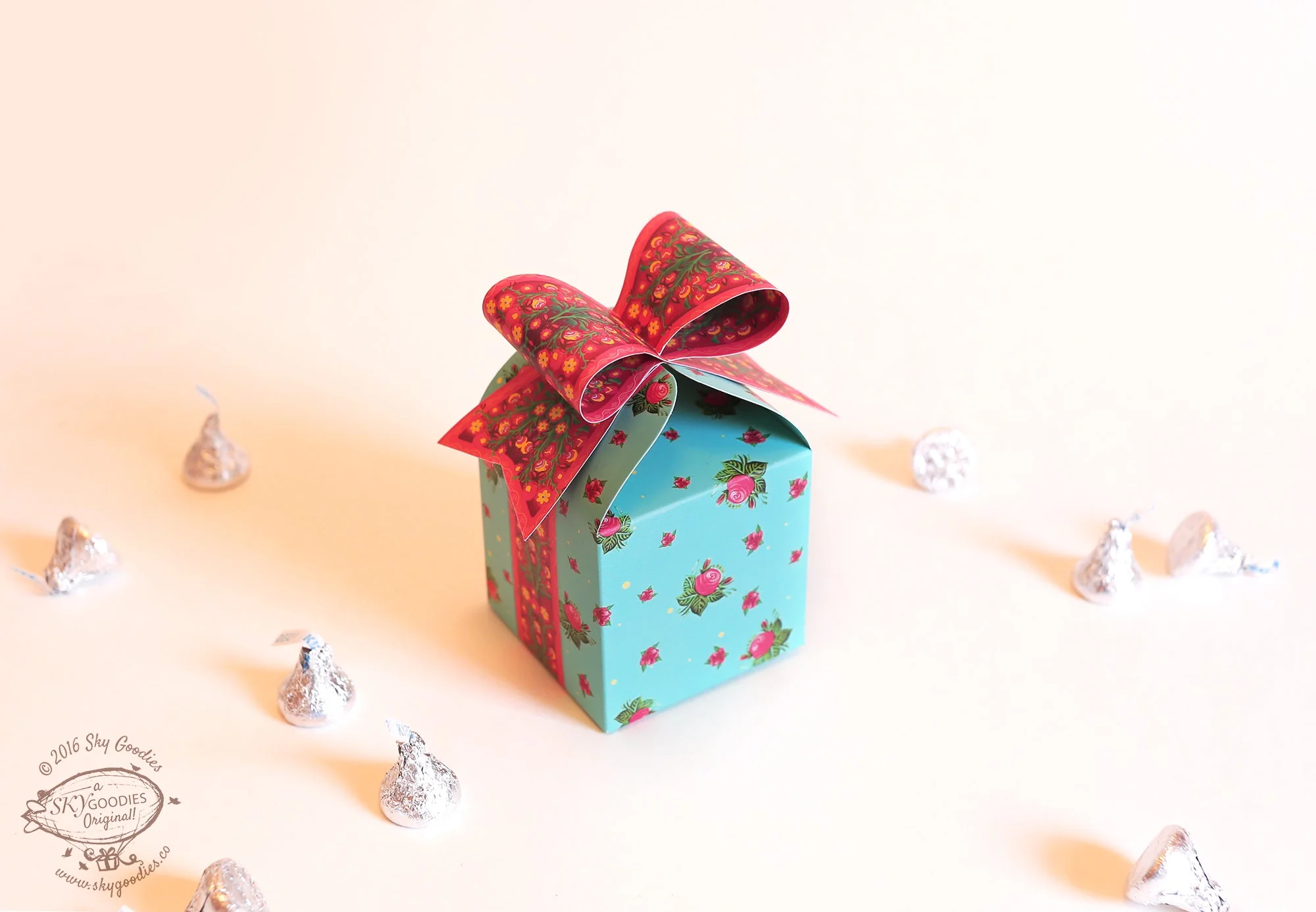 Set of 10 Blue Bow Gift Boxes - Image 5