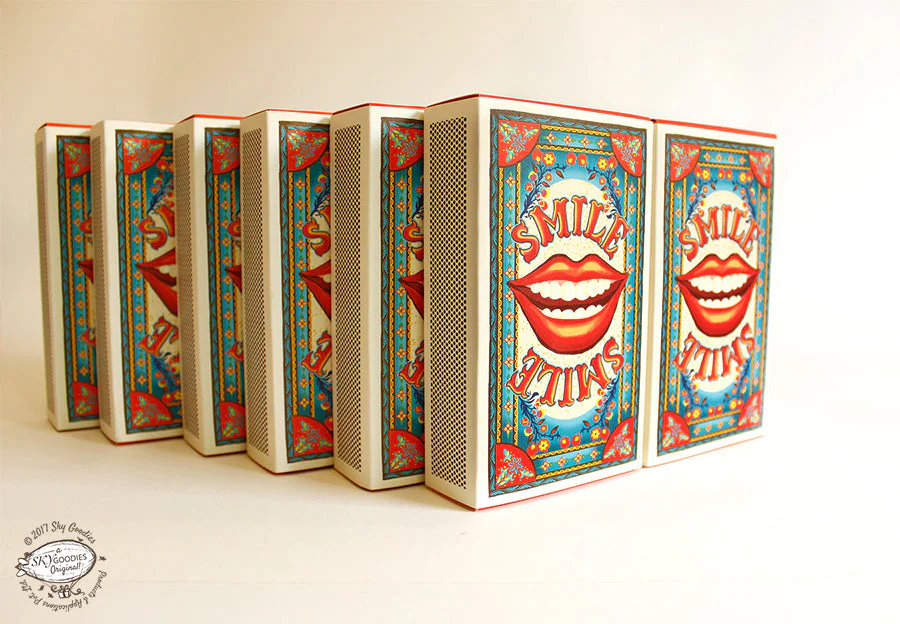 Set of 10 'Smile' Matchbox Gift Boxes